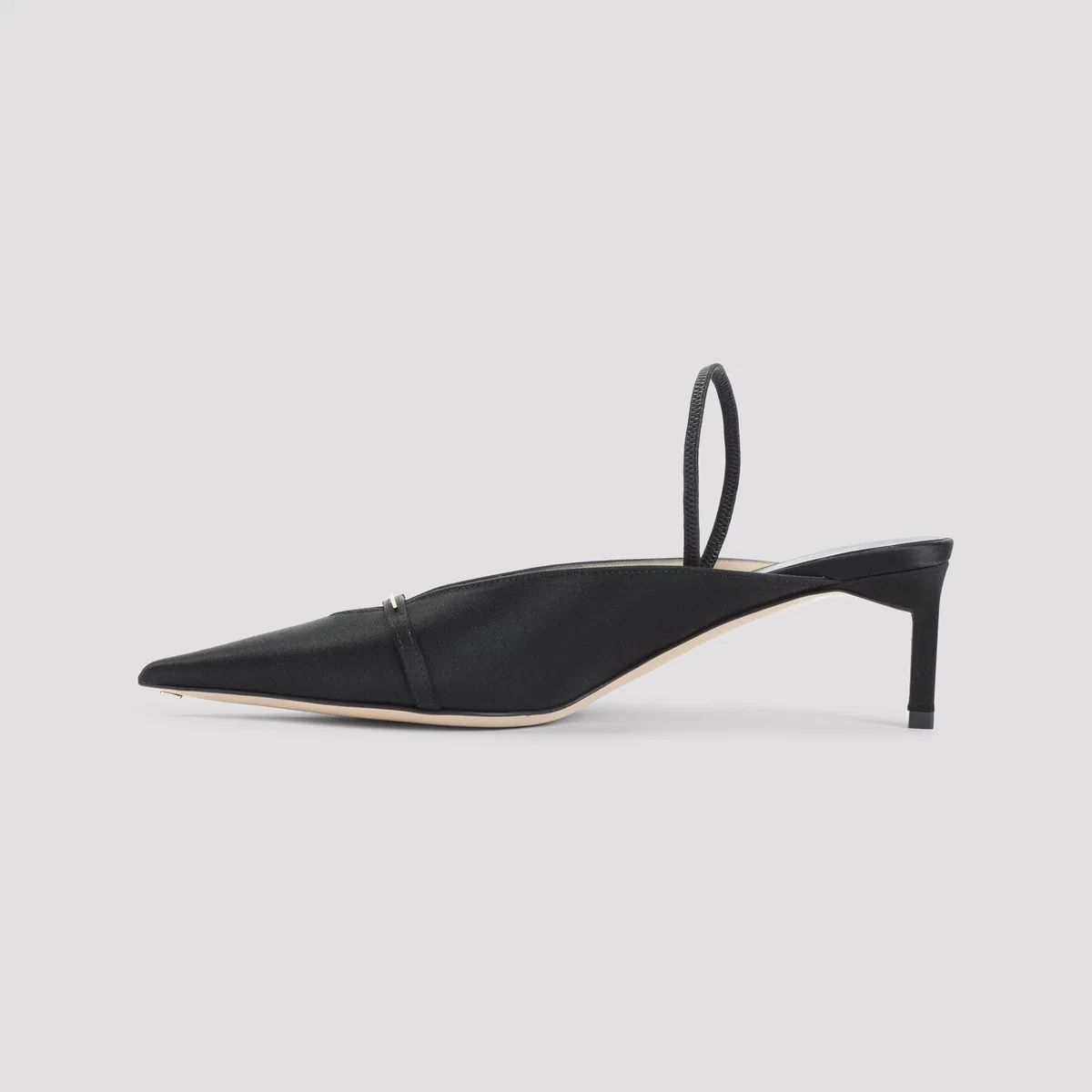 Tom Ford Black Satin Viscose Mules