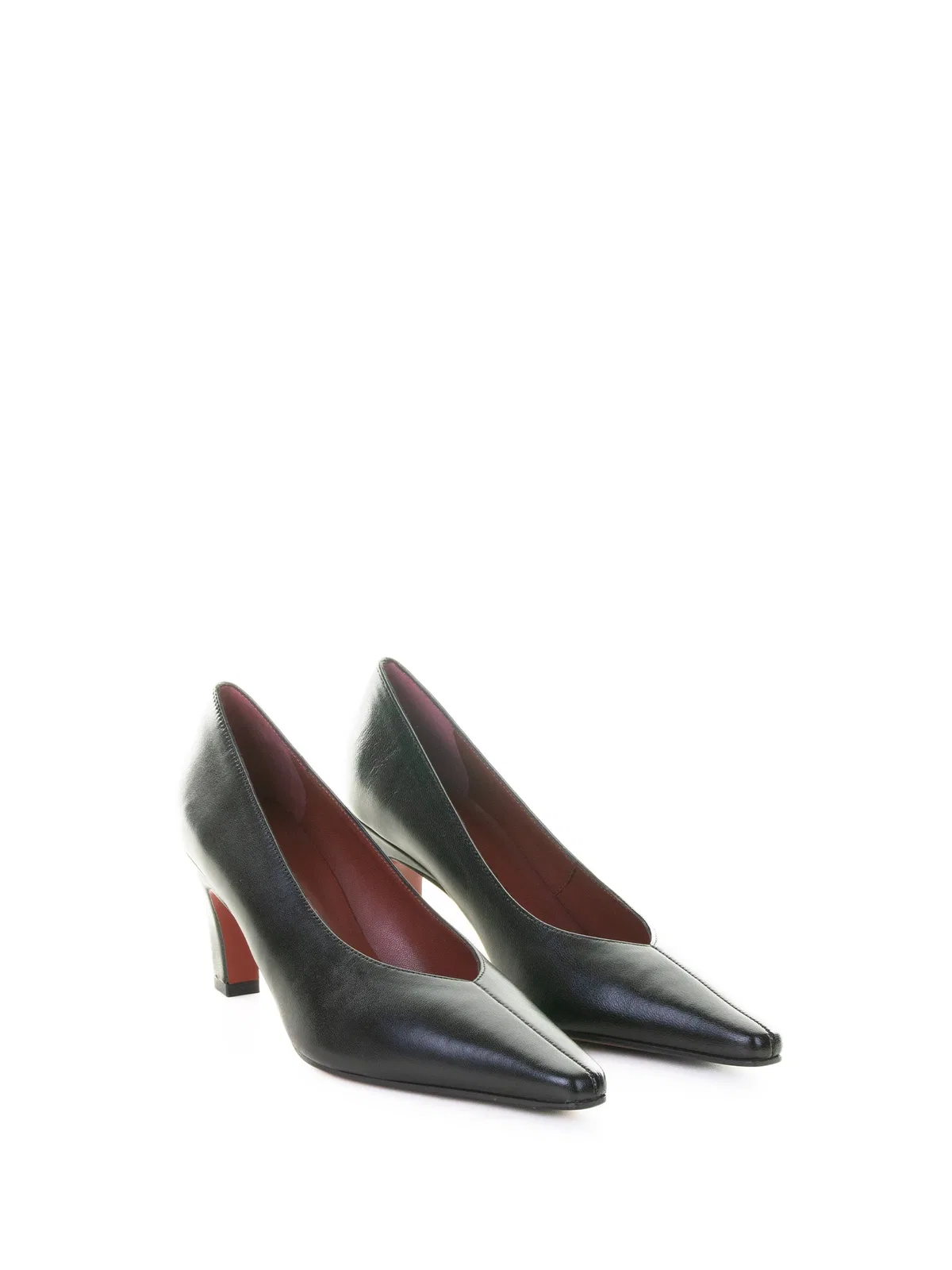 Roberto Festa Black Nappa Leather Pumps