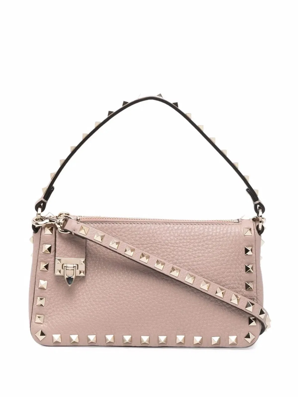 Valentino Small Rockstud Grainy Calfskin Crossbody