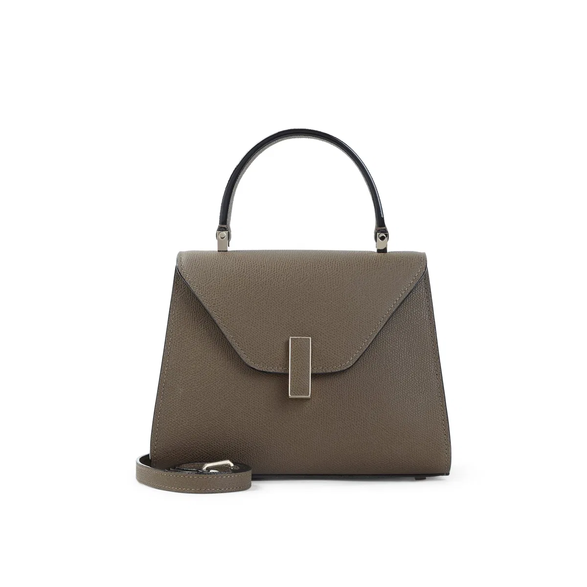 Valextra Khaki Iside Top Handle Mini Bag