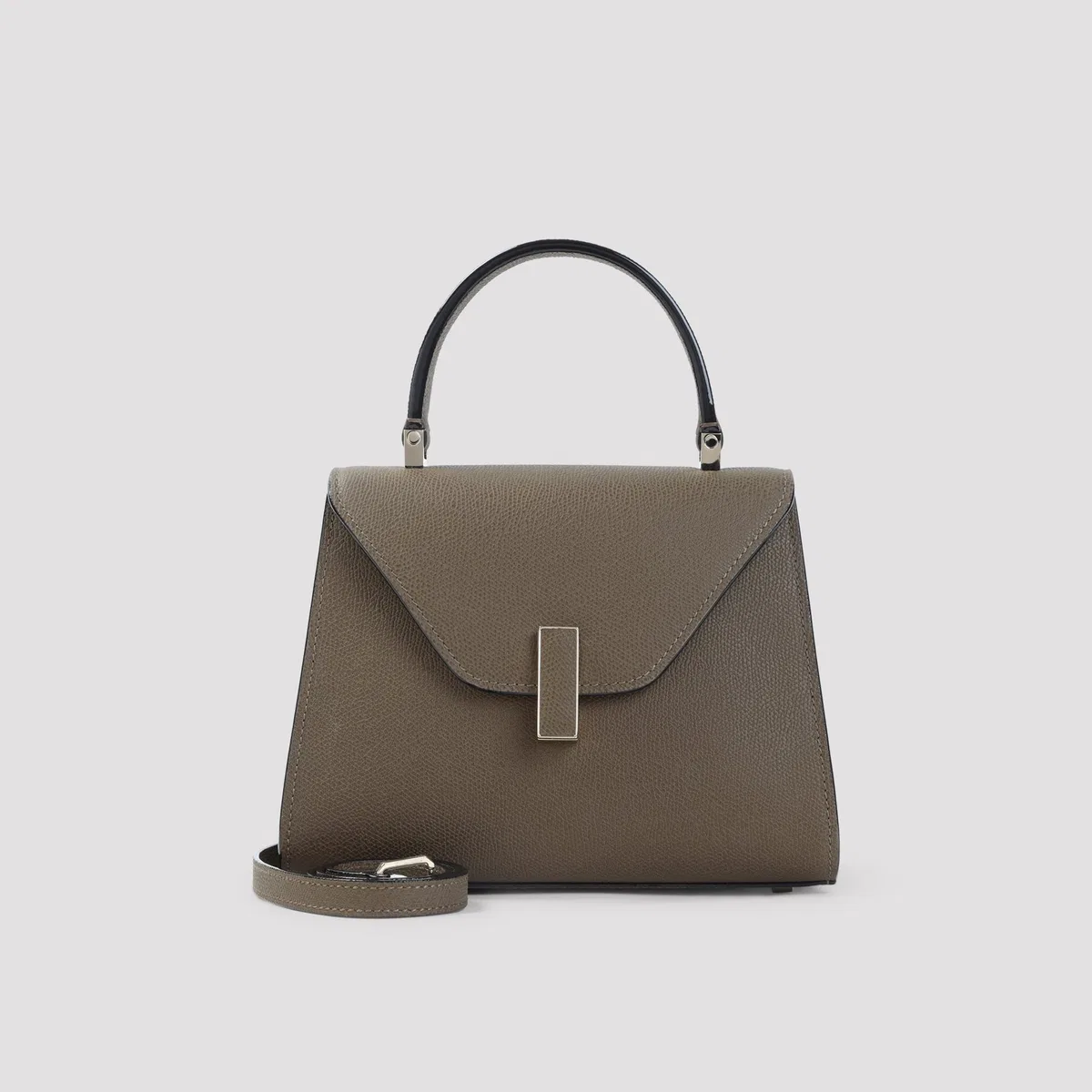 Valextra Khaki Iside Top Handle Mini Bag