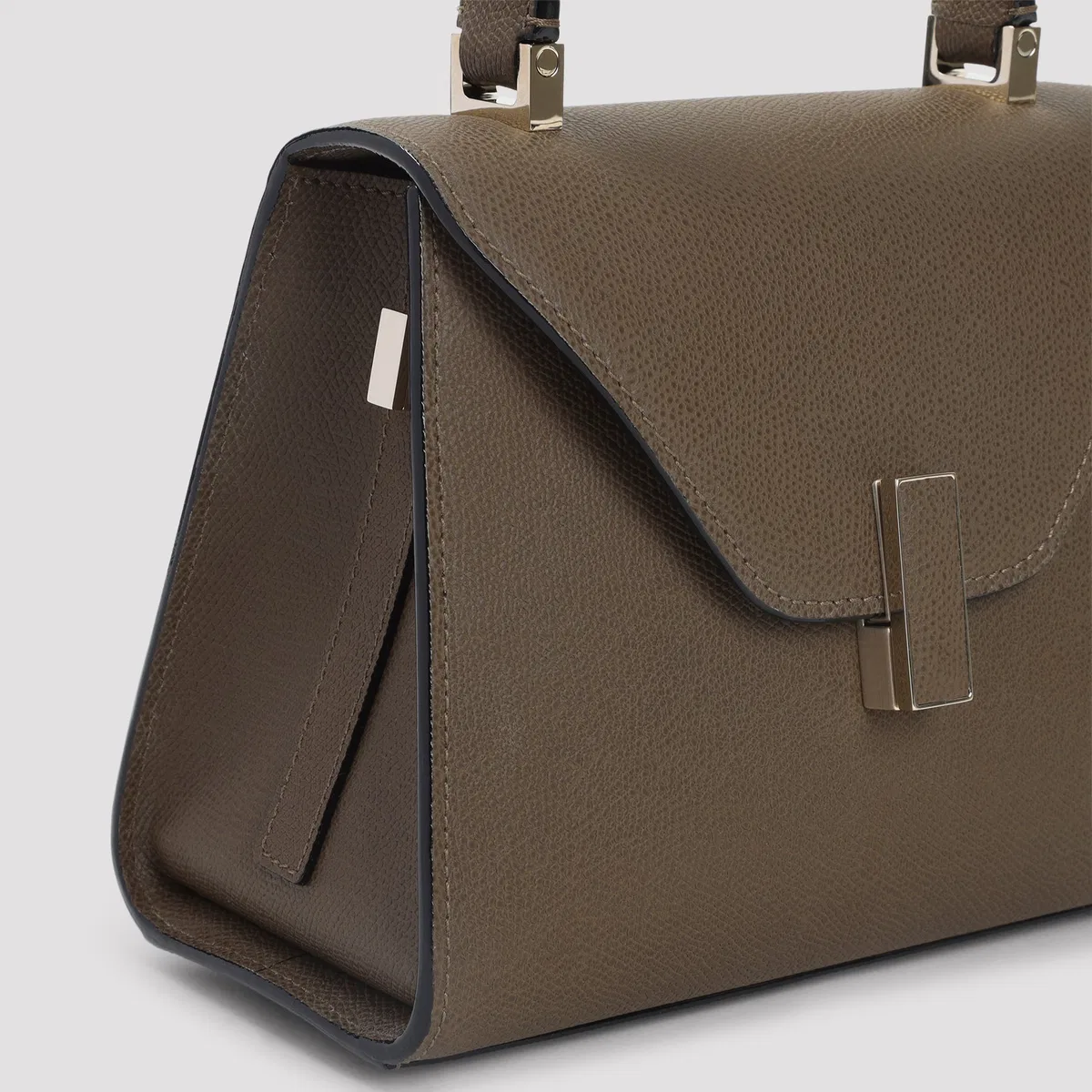 Valextra Khaki Iside Top Handle Mini Bag