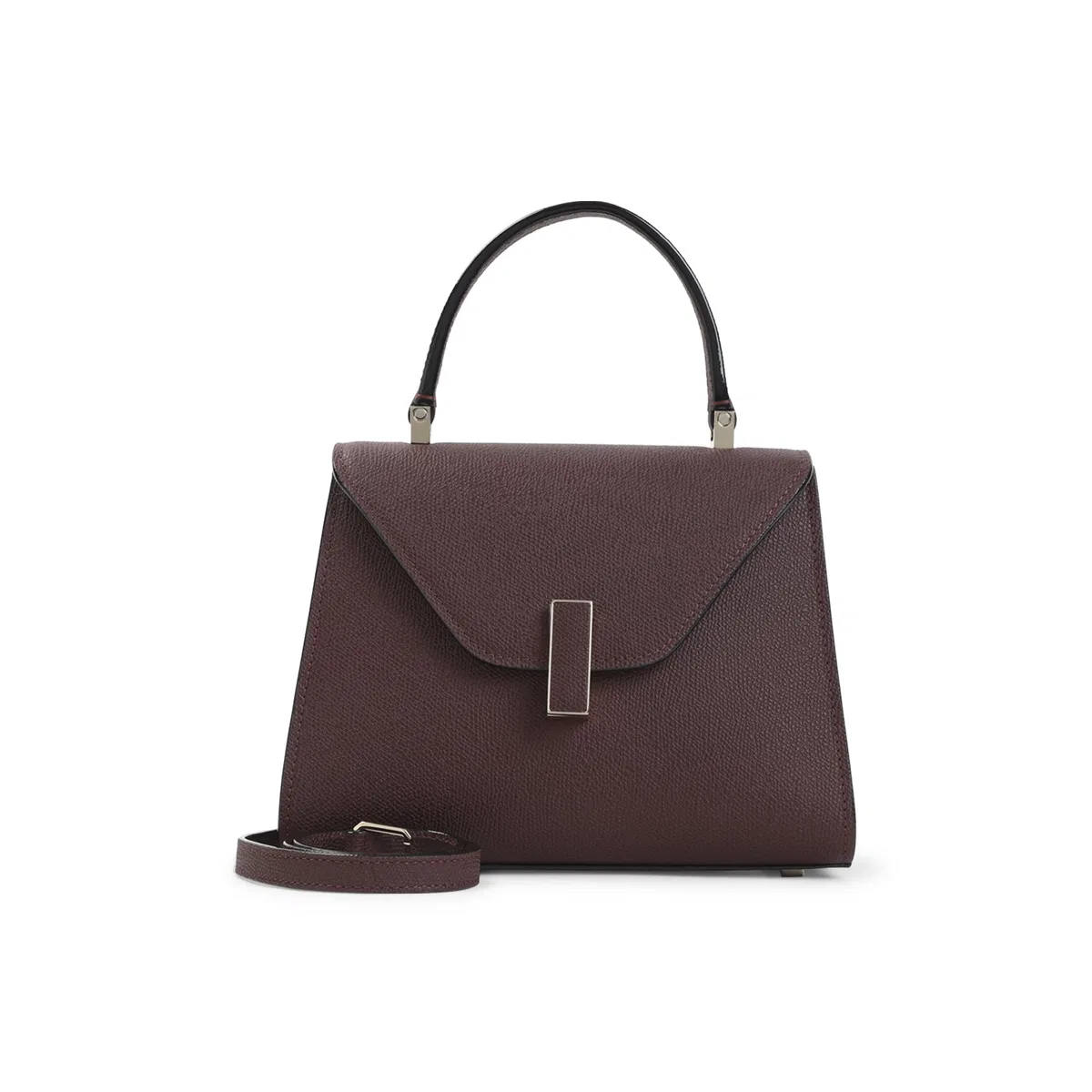 Valextra Amaranto Iside Top Handle Mini Bag