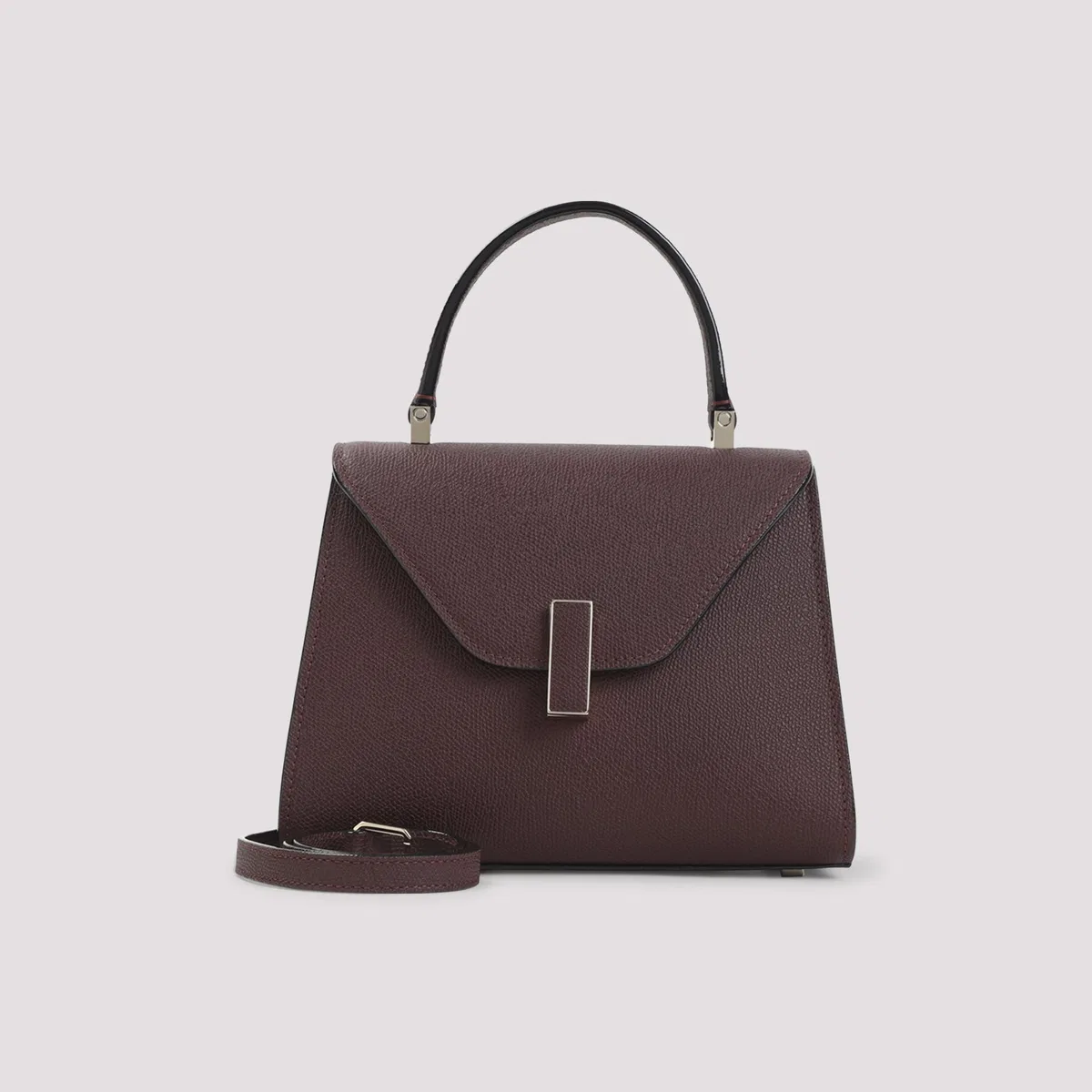 Valextra Amaranto Iside Top Handle Mini Bag