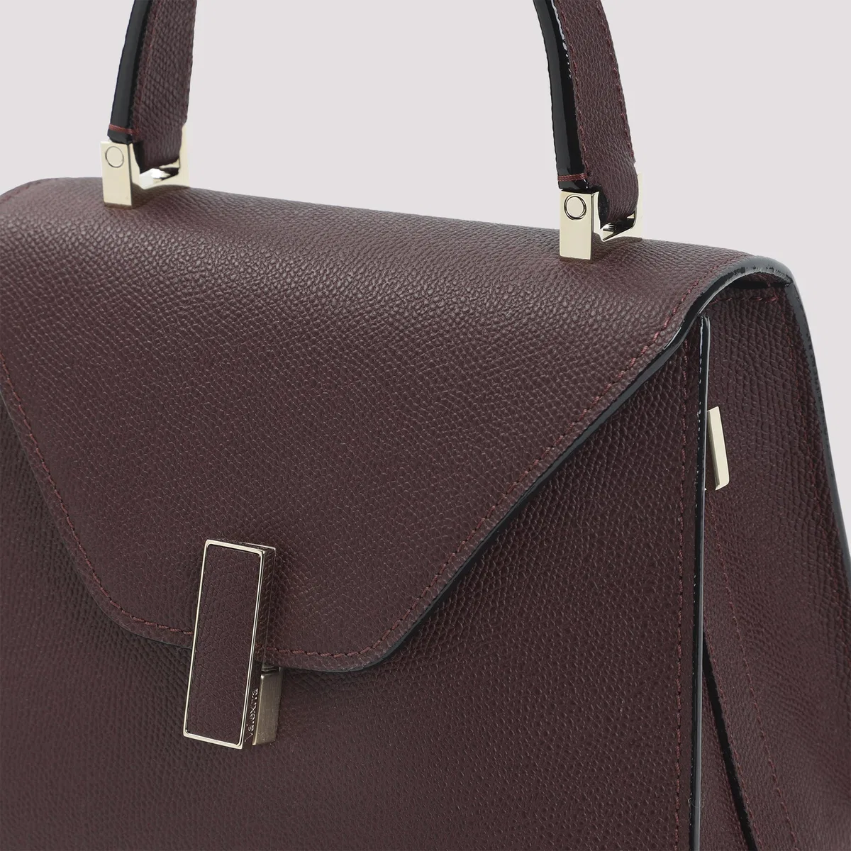 Valextra Amaranto Iside Top Handle Mini Bag