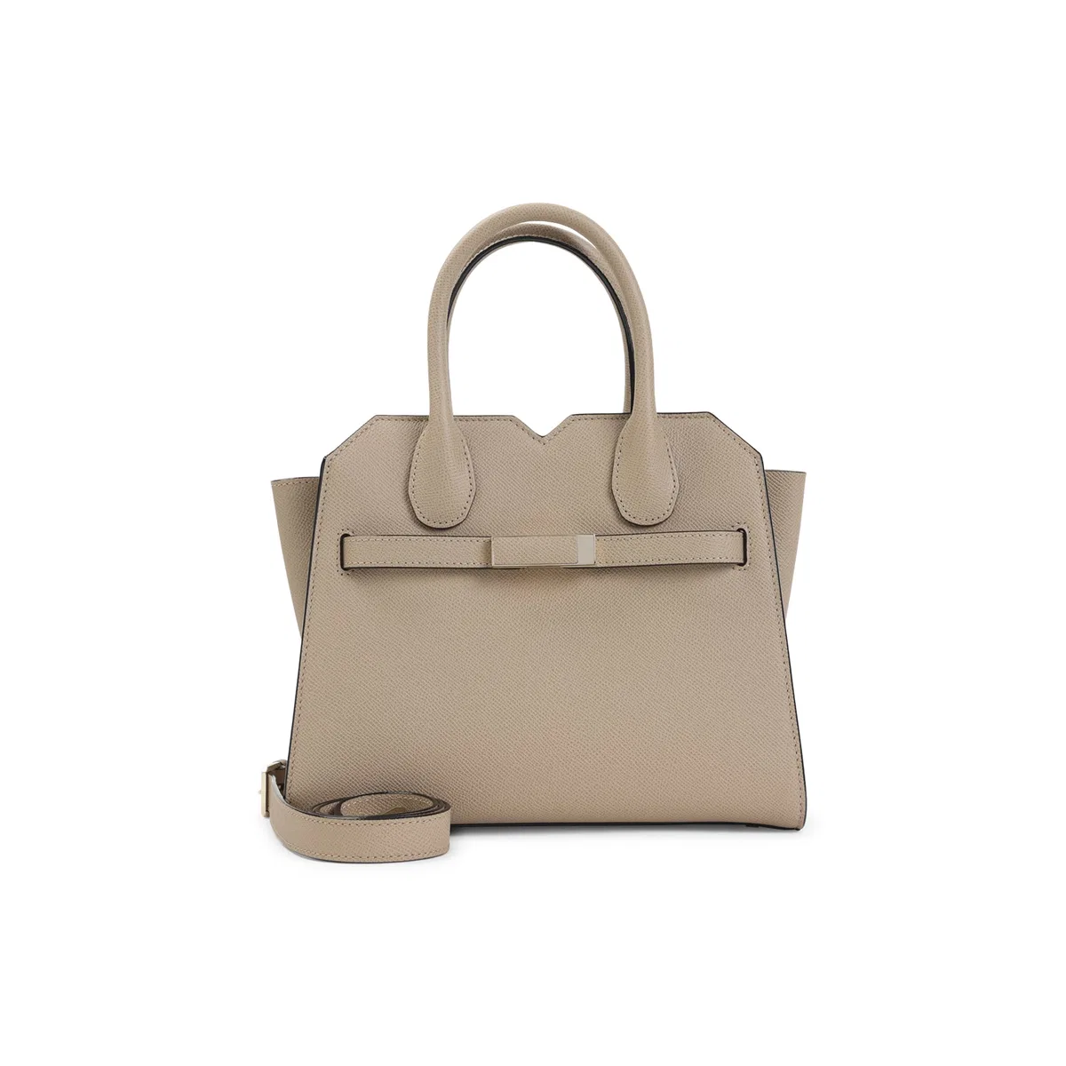 Valextra Beige Cachemire Calf Leather Milano Mini