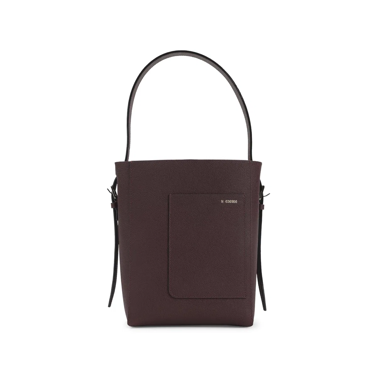Valextra Amaranto Calf Leather Small Bucket Bag