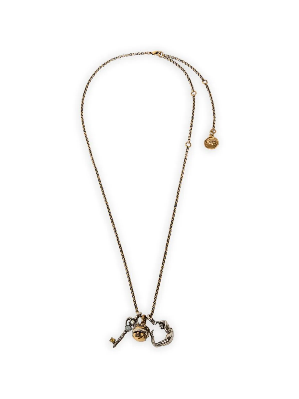 Etro Gold Brass Necklaces