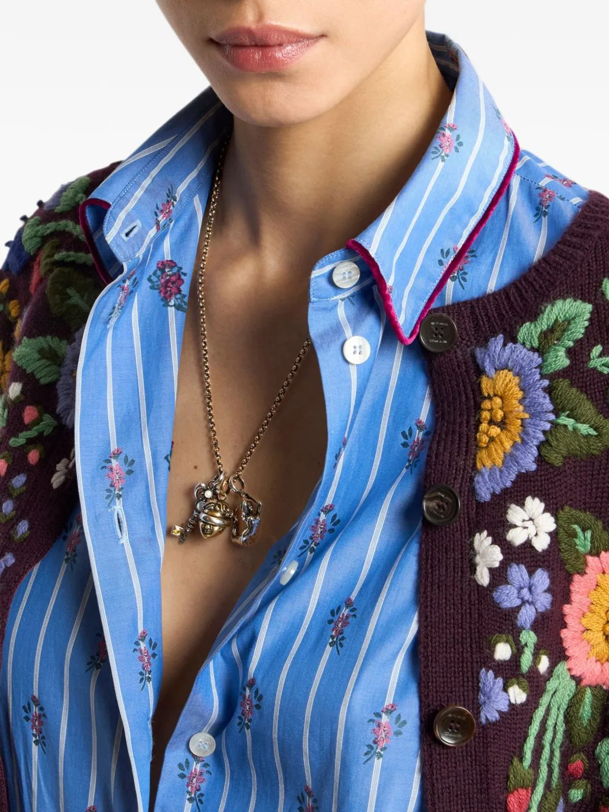 Etro Gold Brass Necklaces