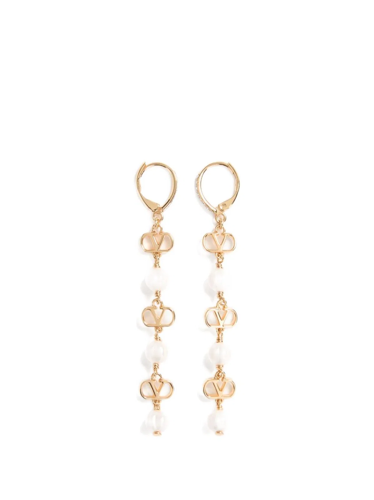 Valentino Garavani Vlogo Signature Pearl Earrings
