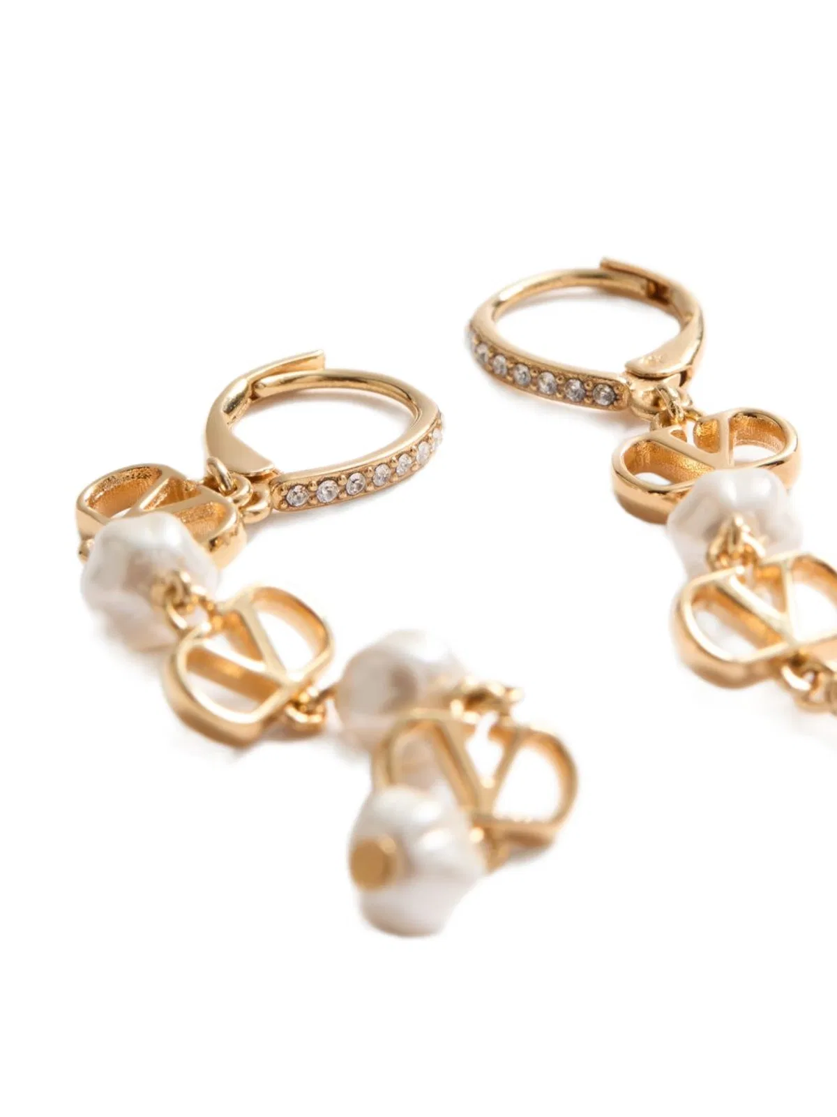 Valentino Garavani Vlogo Signature Pearl Earrings