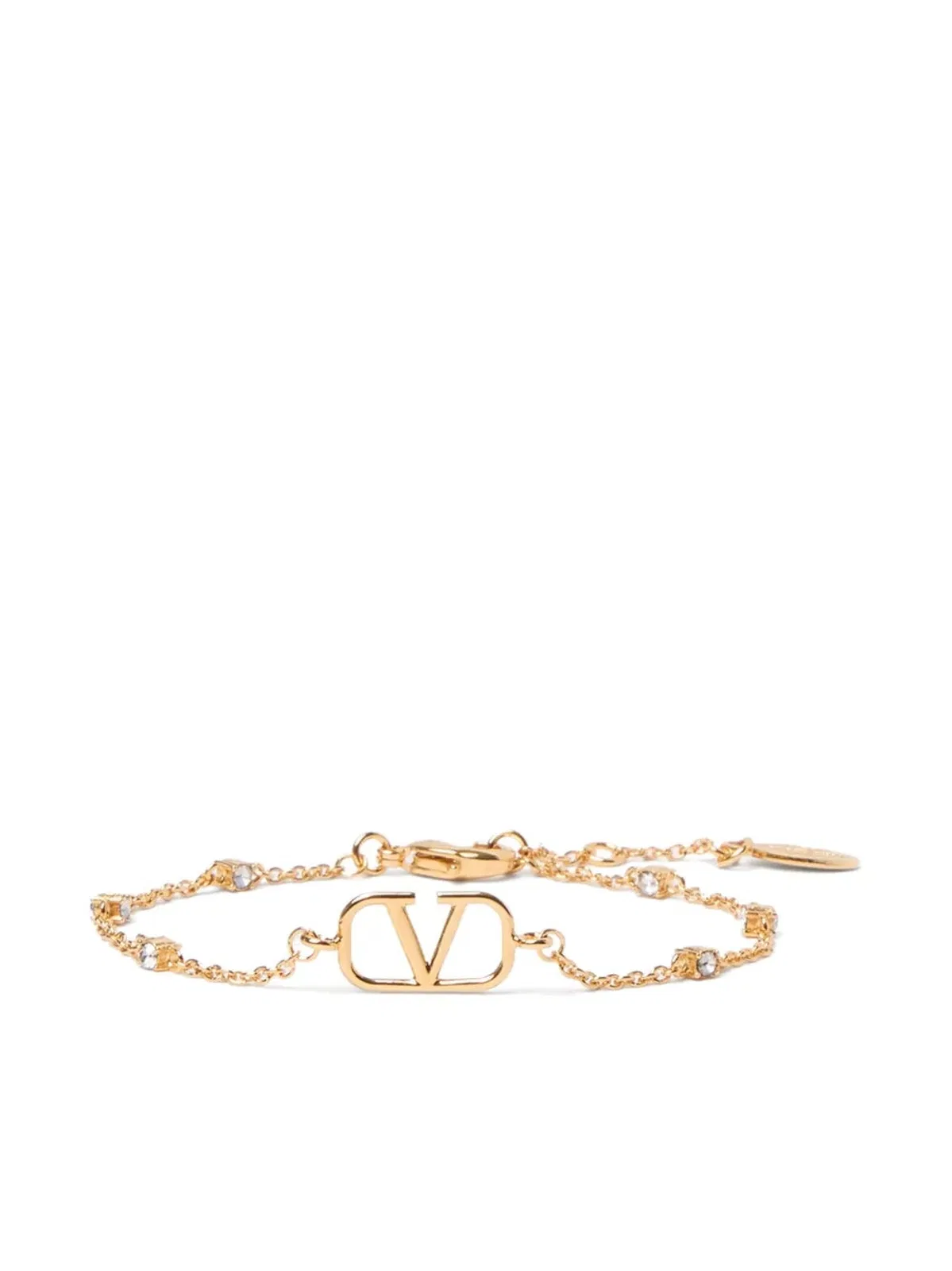 Valentino Vlogo Signature Metal And Swarovski Crys