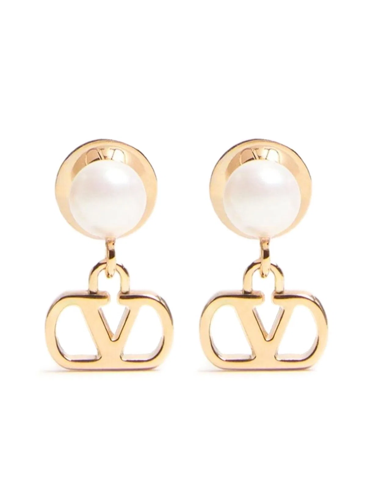 Valentino Garavani Vlogo Signature Pearl Earrings