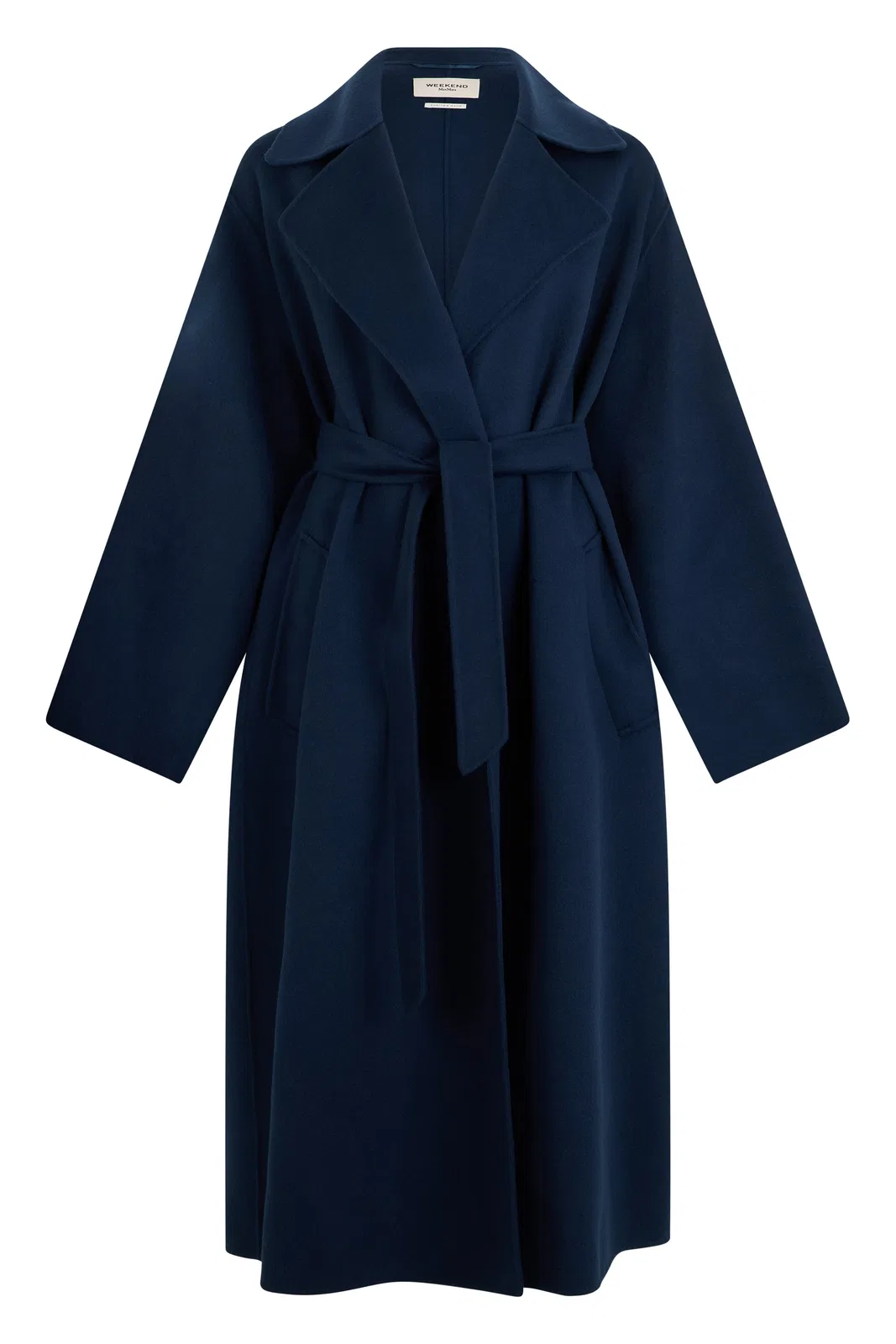 Weekend Max Mara Long Coat In Virgin Wool