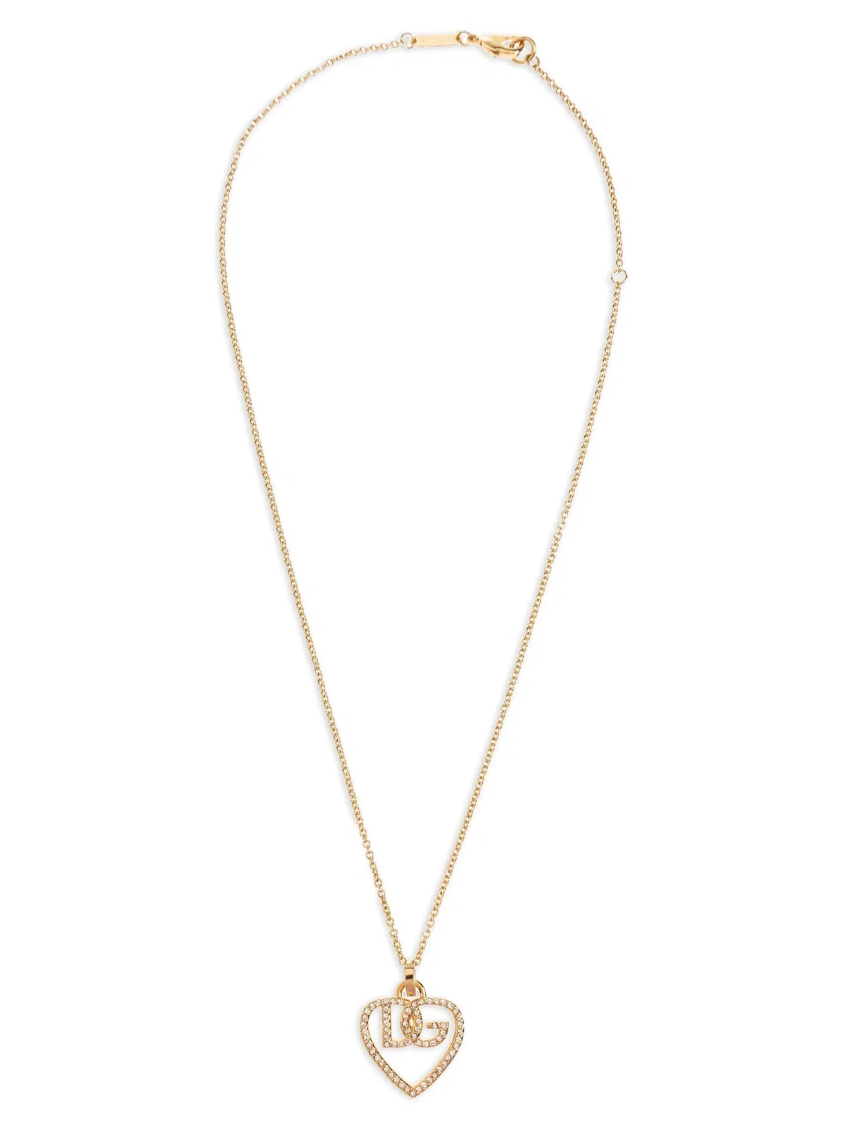 Dolce Gabbana Dolce & Gabbana Strass Logo Necklace