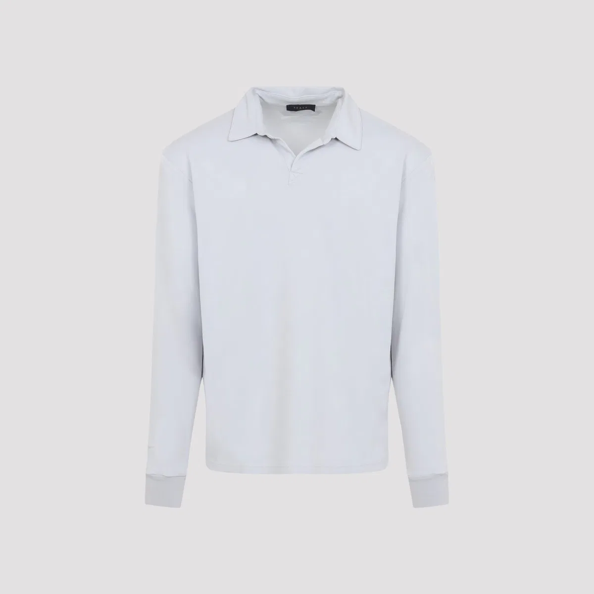 Sease Supima Grey Cotton Polo Shirt