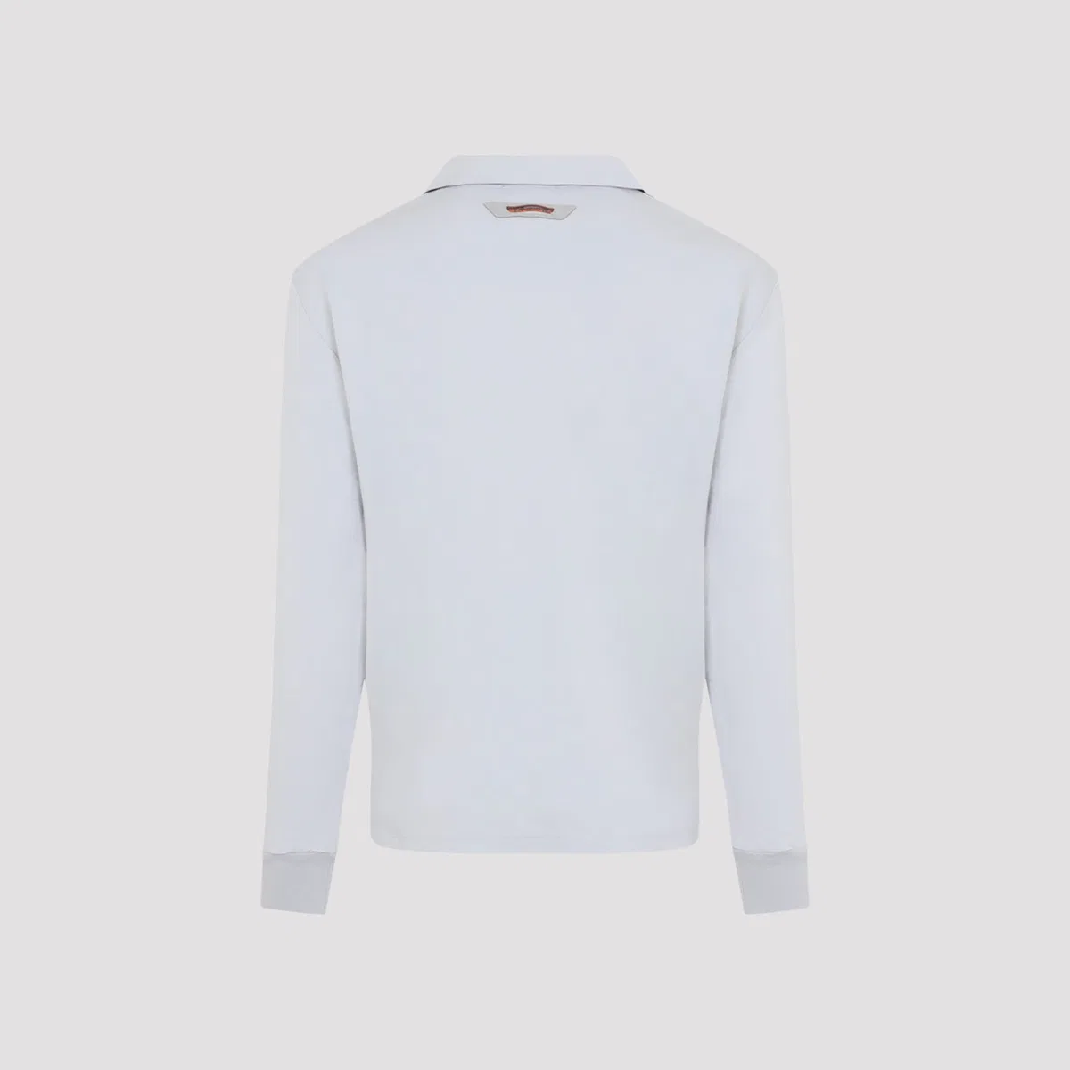 Sease Supima Grey Cotton Polo Shirt