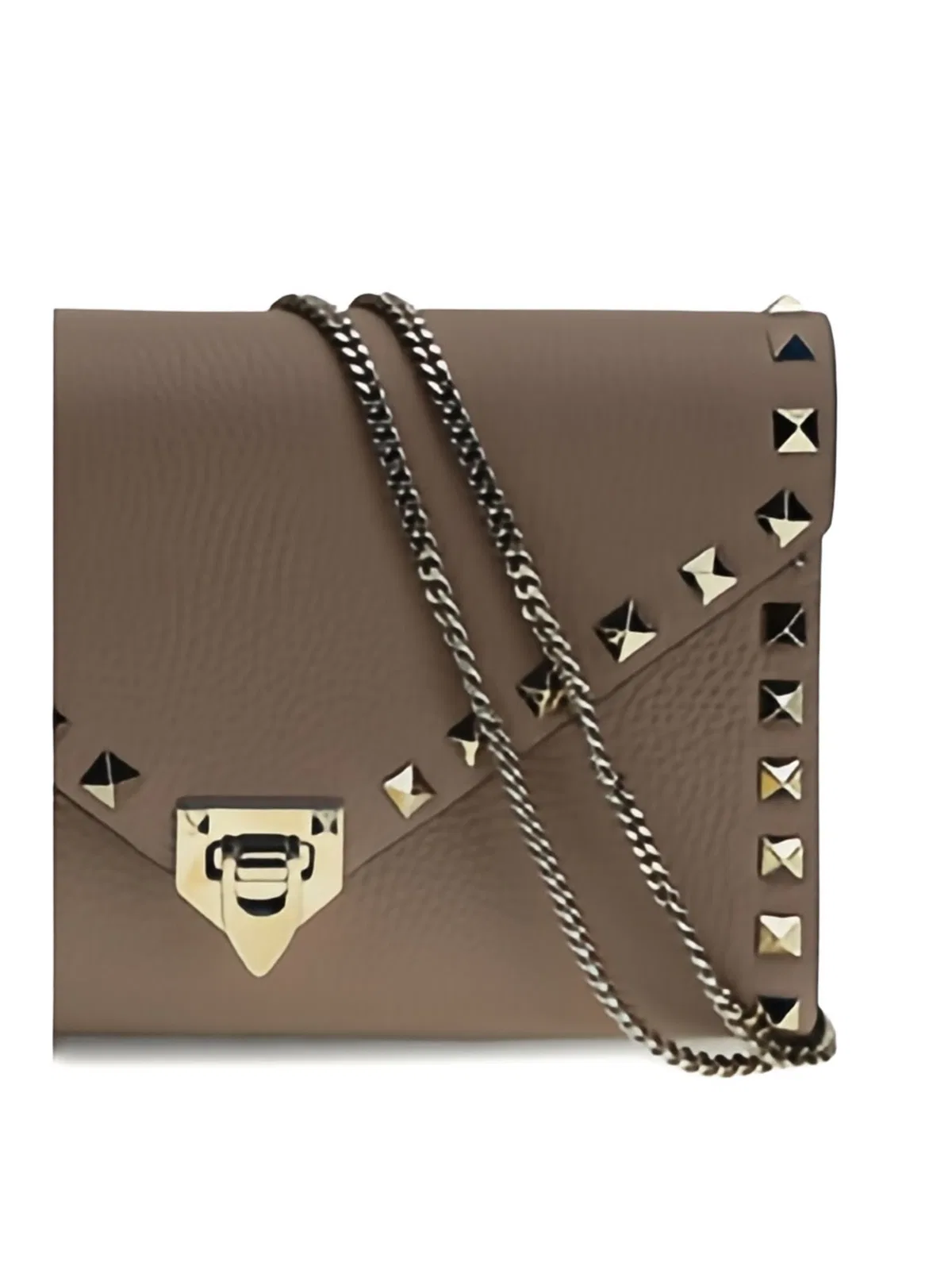 Valentino Rockstud Leather Clutch Bag