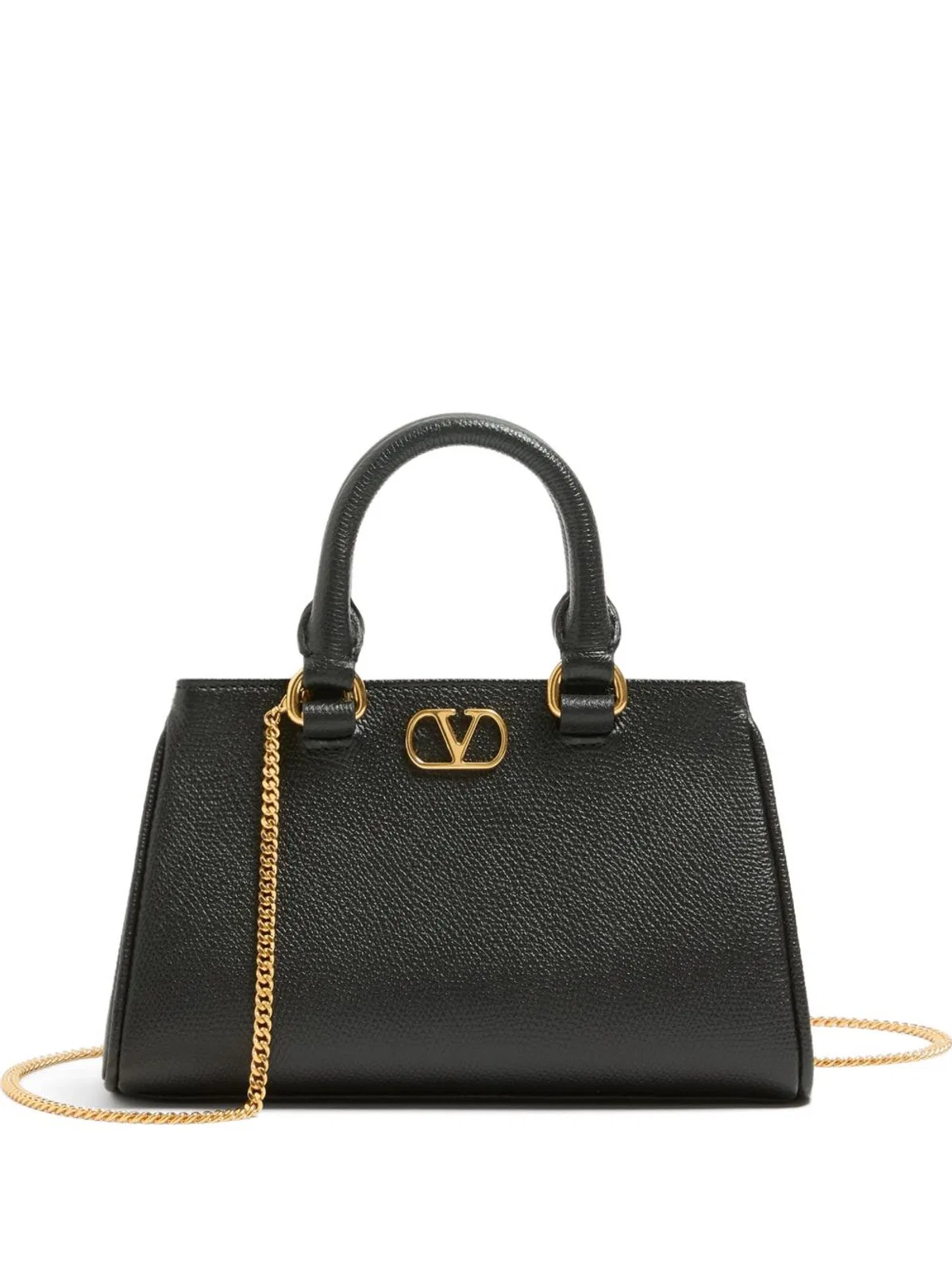 Valentino Garavani Vlogo Signature Mini Bag In Grainy Leath