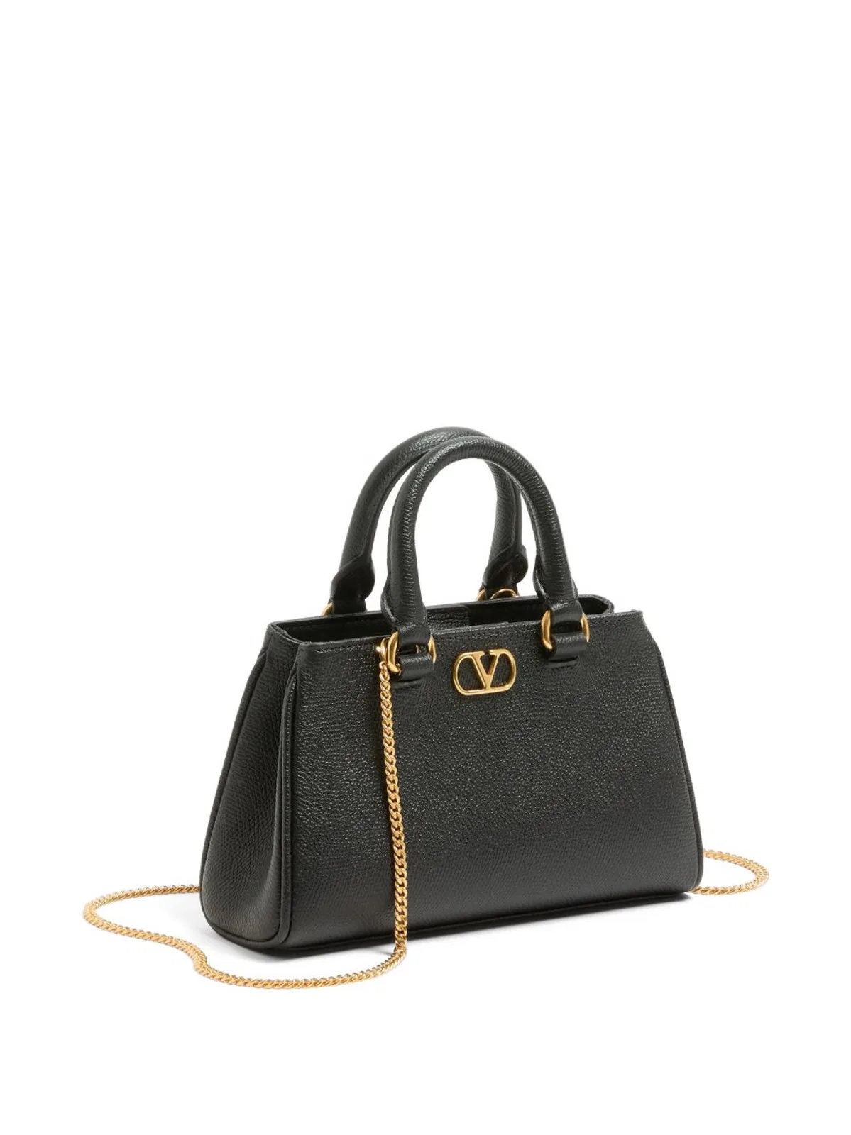 Valentino Garavani Vlogo Signature Mini Bag In Grainy Leath
