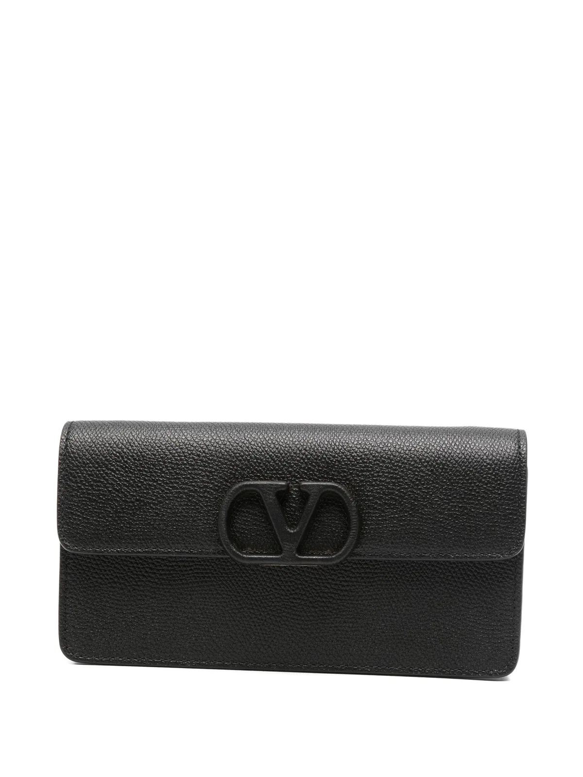 Valentino Vlogo Signature Calfskin Wallet With Cha