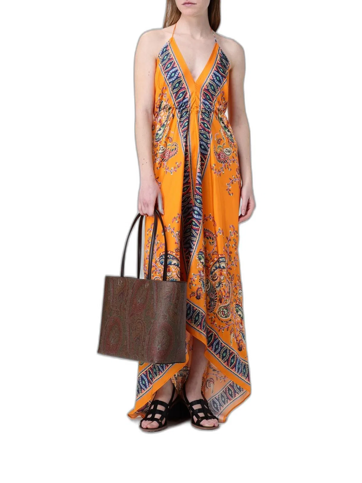 Etro Shopping Essential M Brown Amebas Logo