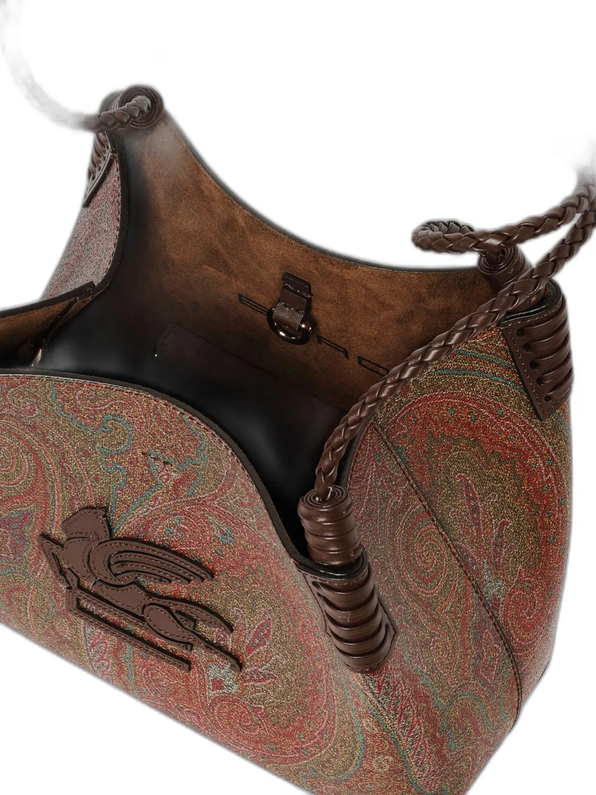 Etro Libra S Brown Basket Bag Amebas Logo