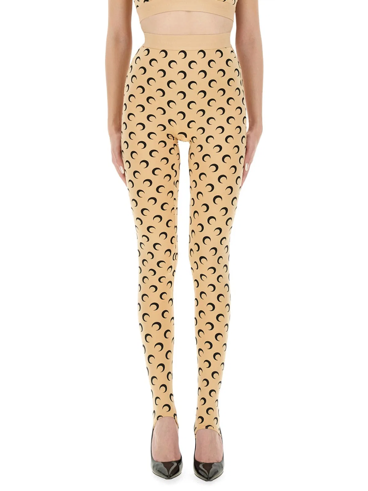 Marine Serre All-Over Moon Print Leggings