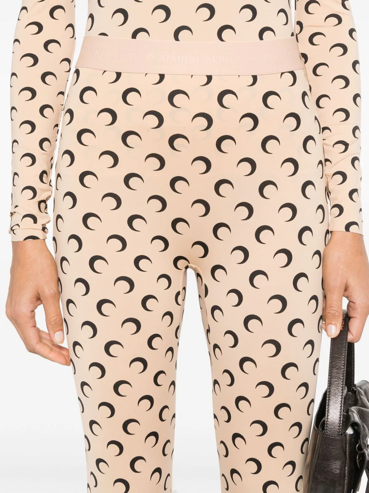 Marine Serre All-Over Moon Print Leggings