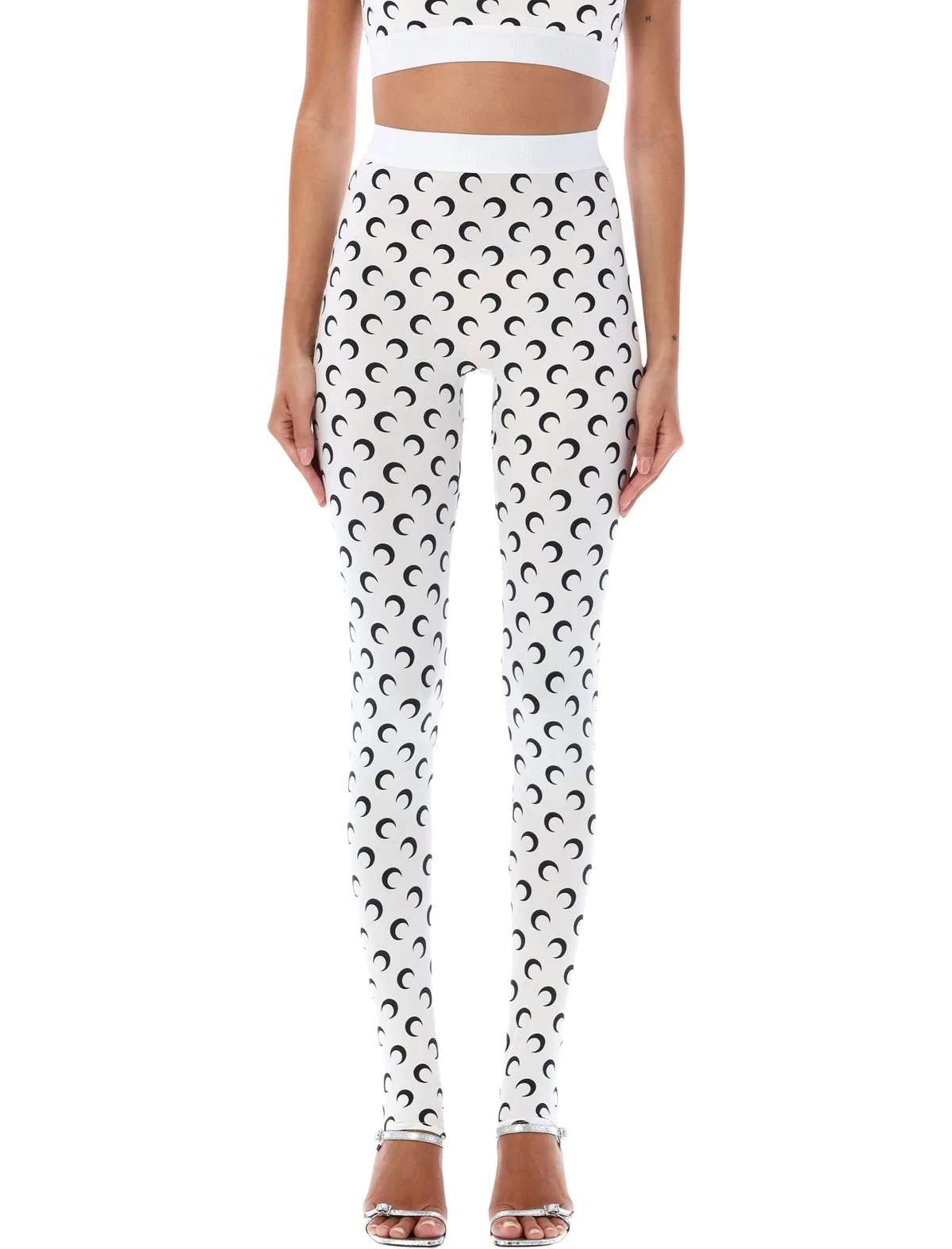 Marine Serre All-Over Moon Print Leggings