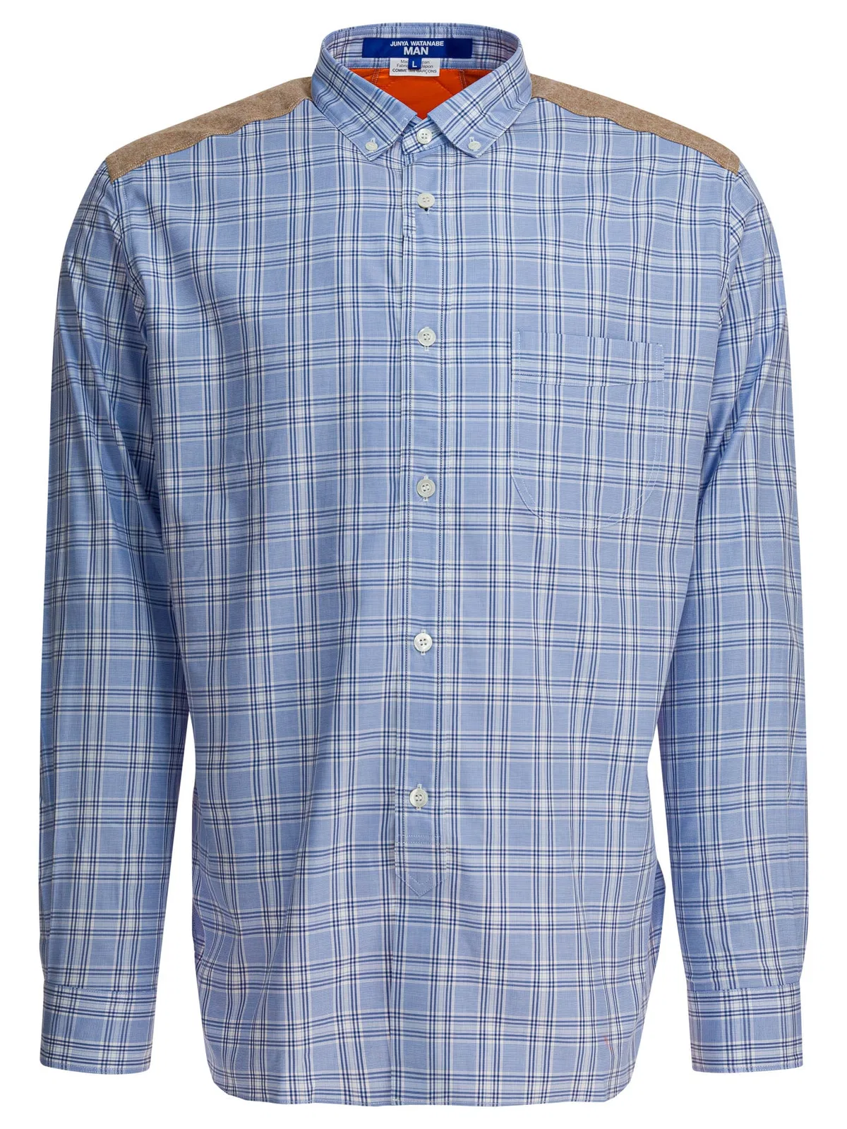 Junya Watanabe Man Light Blue Cotton Shirt