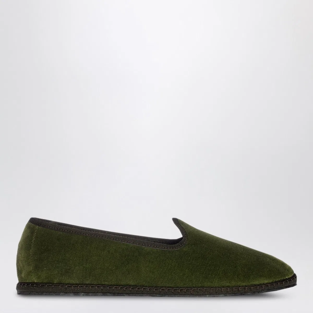 Vibi Venezia Friulane In Bottle Green Velvet