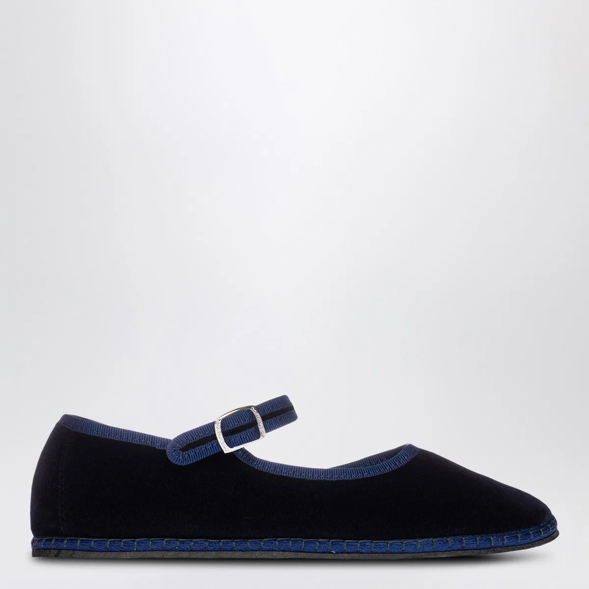 Vibi Venezia Mary Jane In Delfina Blue Velvet