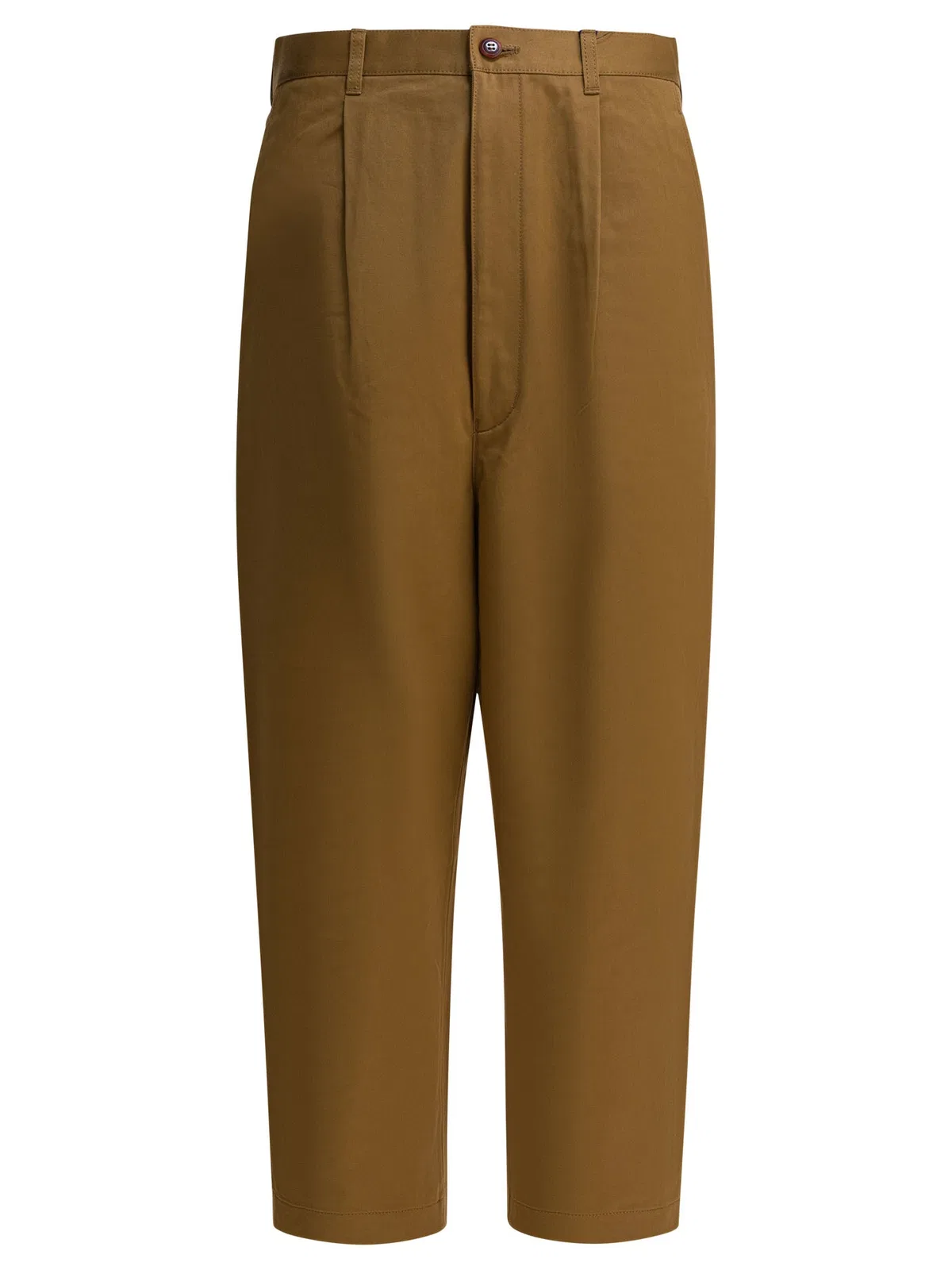 Junya Watanabe Man Brown Cotton Trousers