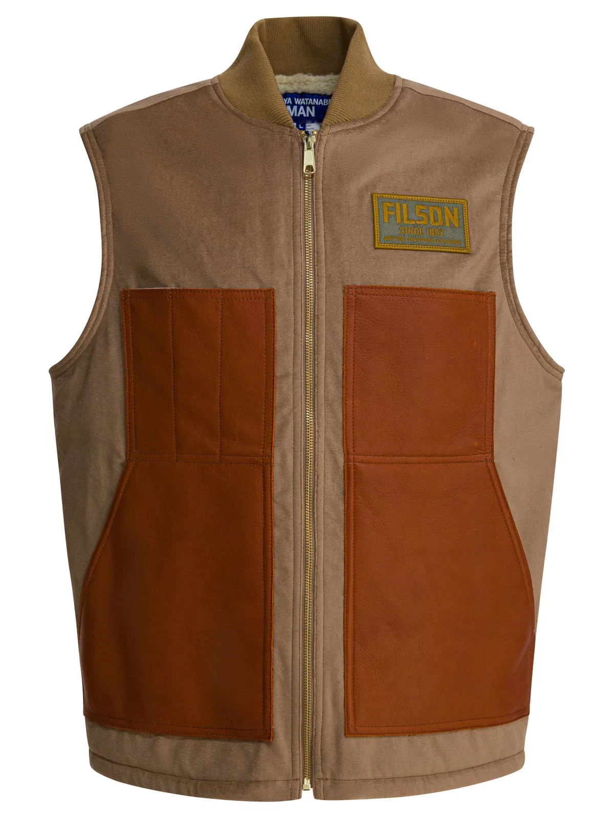 Junya Watanabe Man Brown Cotton Utility Vest