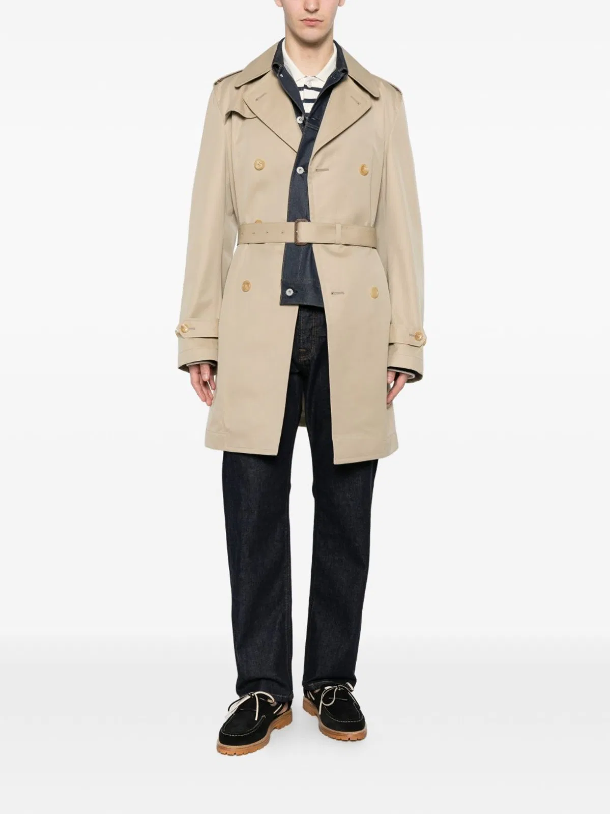 Junya Watanabe Cotton Double-Breasted Coat
