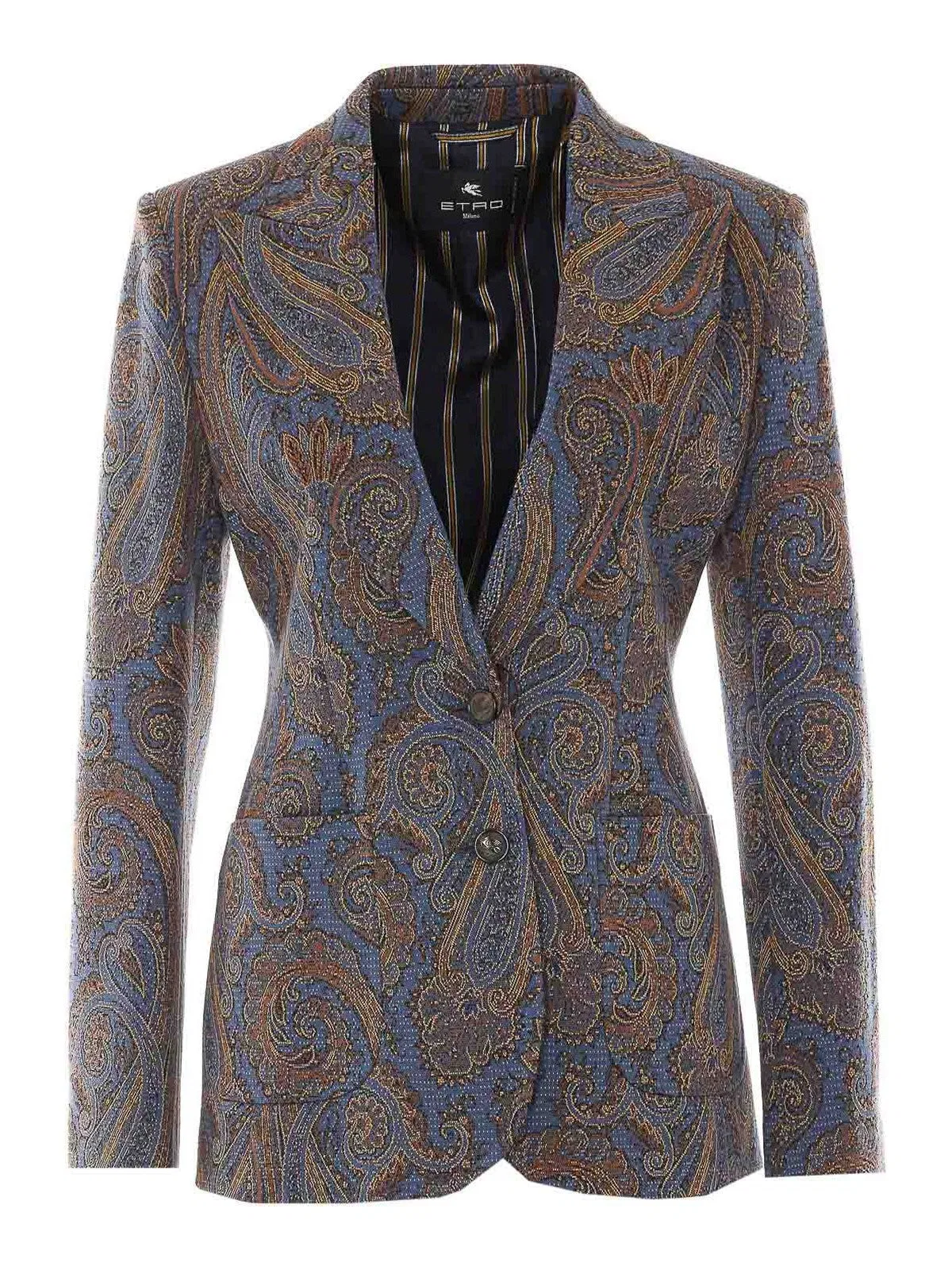 Etro Multicolor Single Breasted Jacket