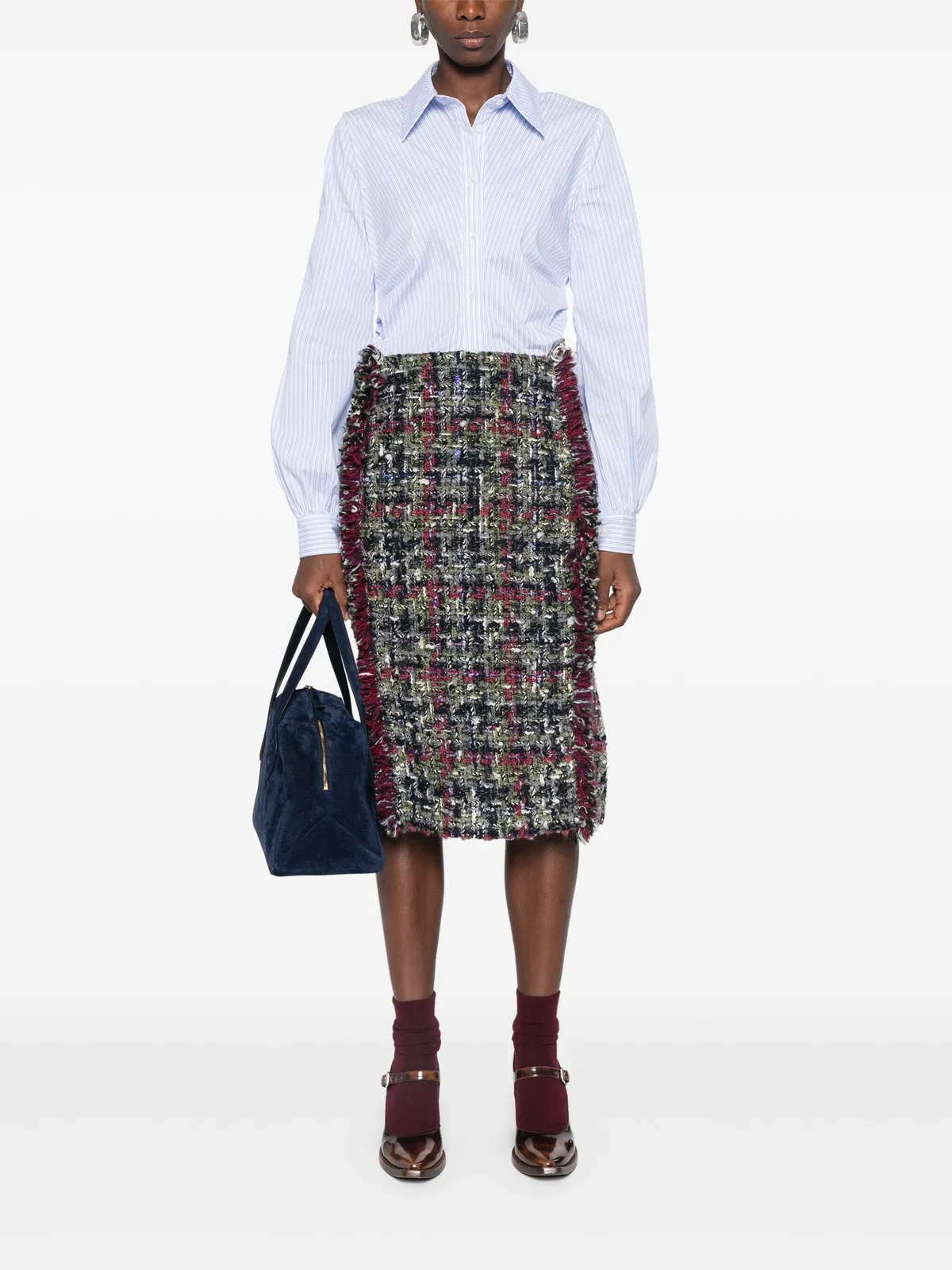 Etro Multicolor Silk Skirt