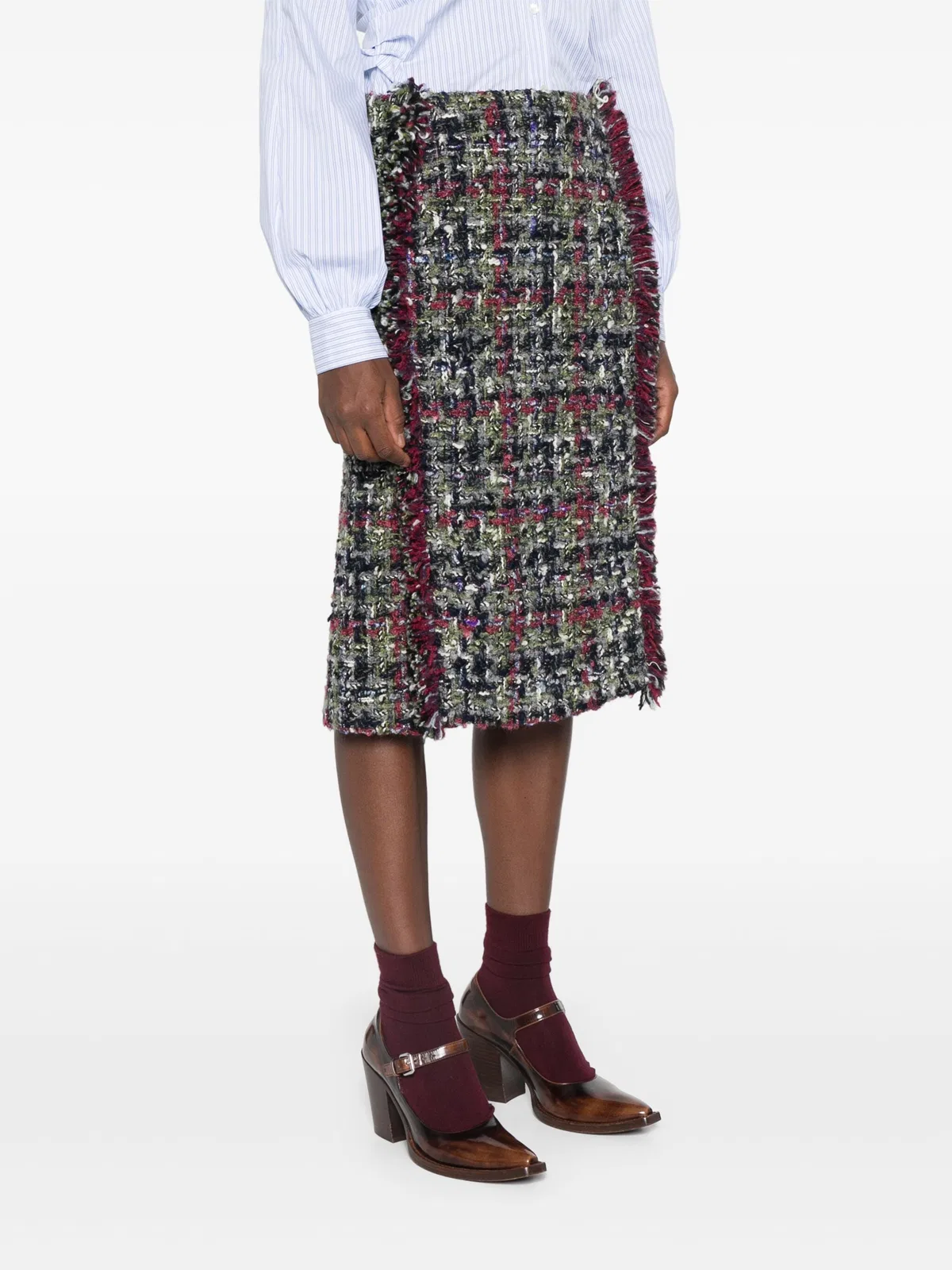Etro Multicolor Silk Skirt