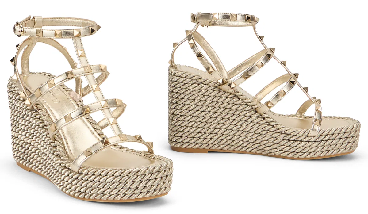 Valentino Garavani Sandals Espadrilles Rockstud Torchon