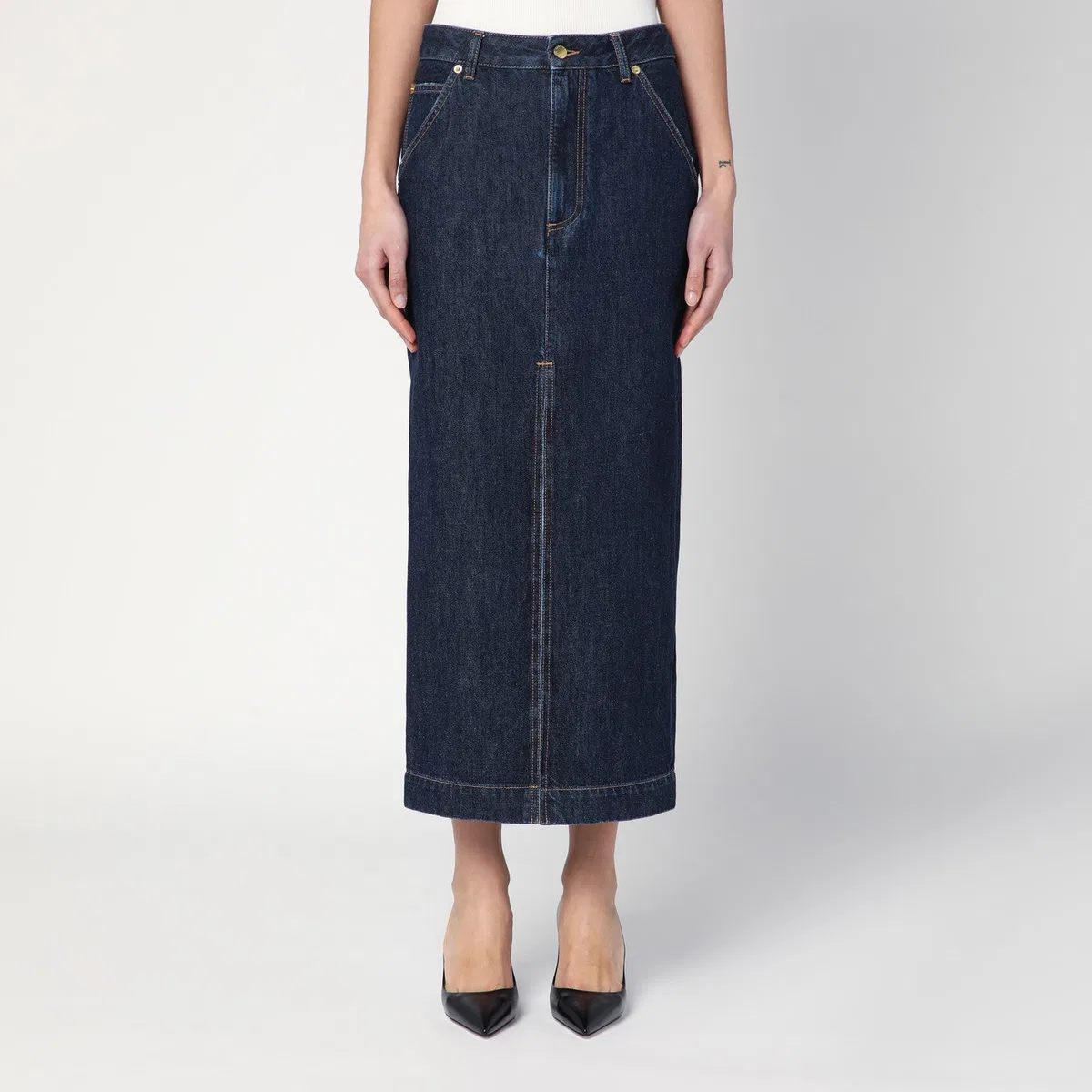 Darkpark Dark Blue Erika Denim Skirt