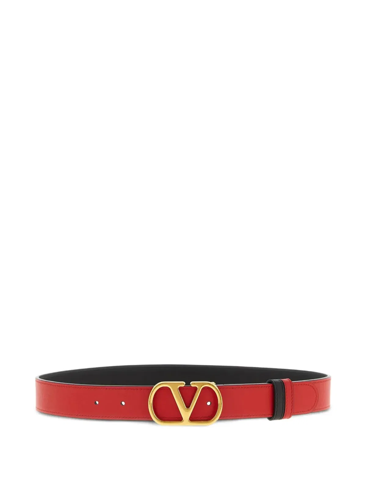 Valentino Garavani Vlogo Signature 30 Reversible Shiny Leat