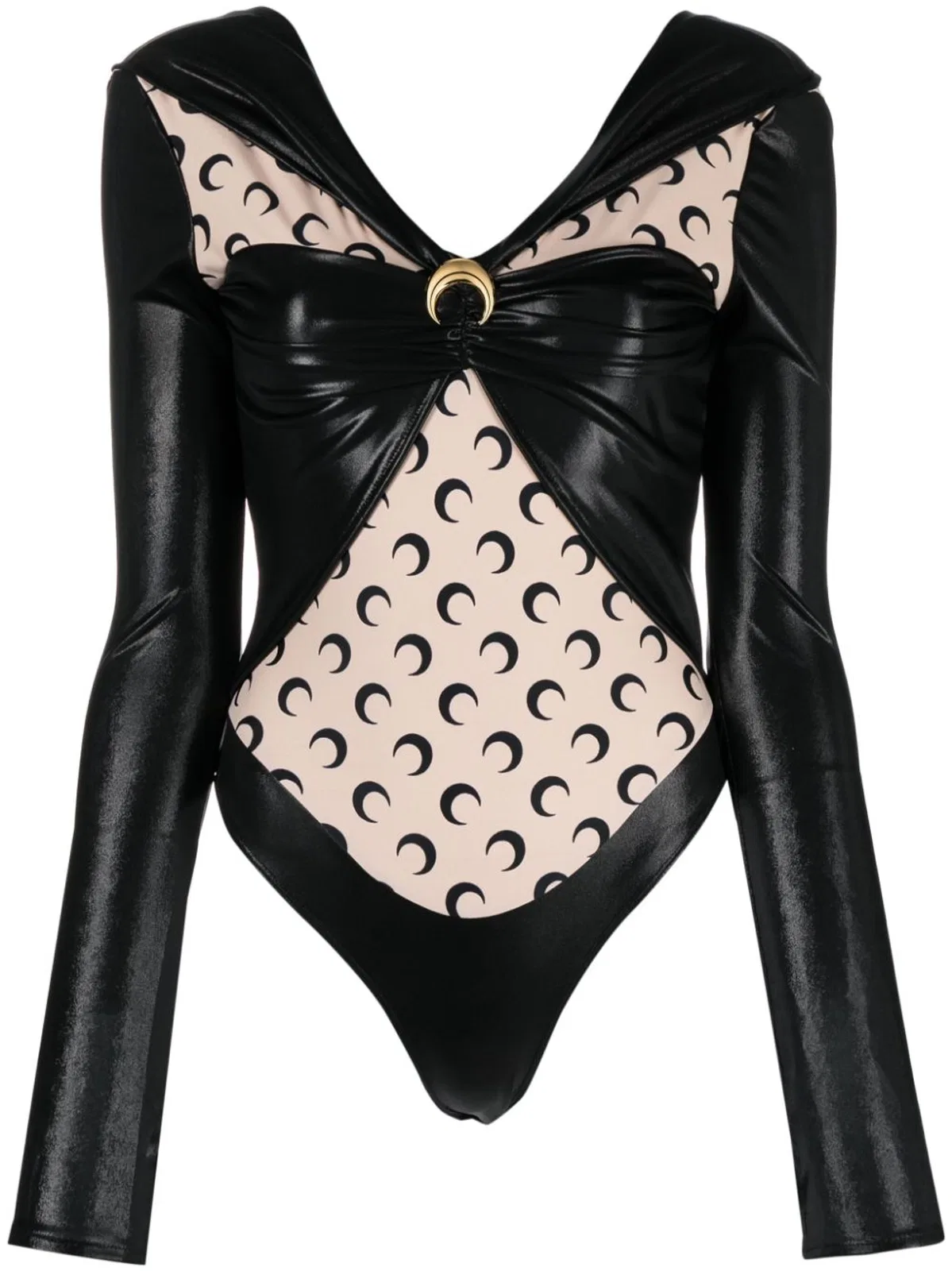 Marine Serre Draped Bodysuit