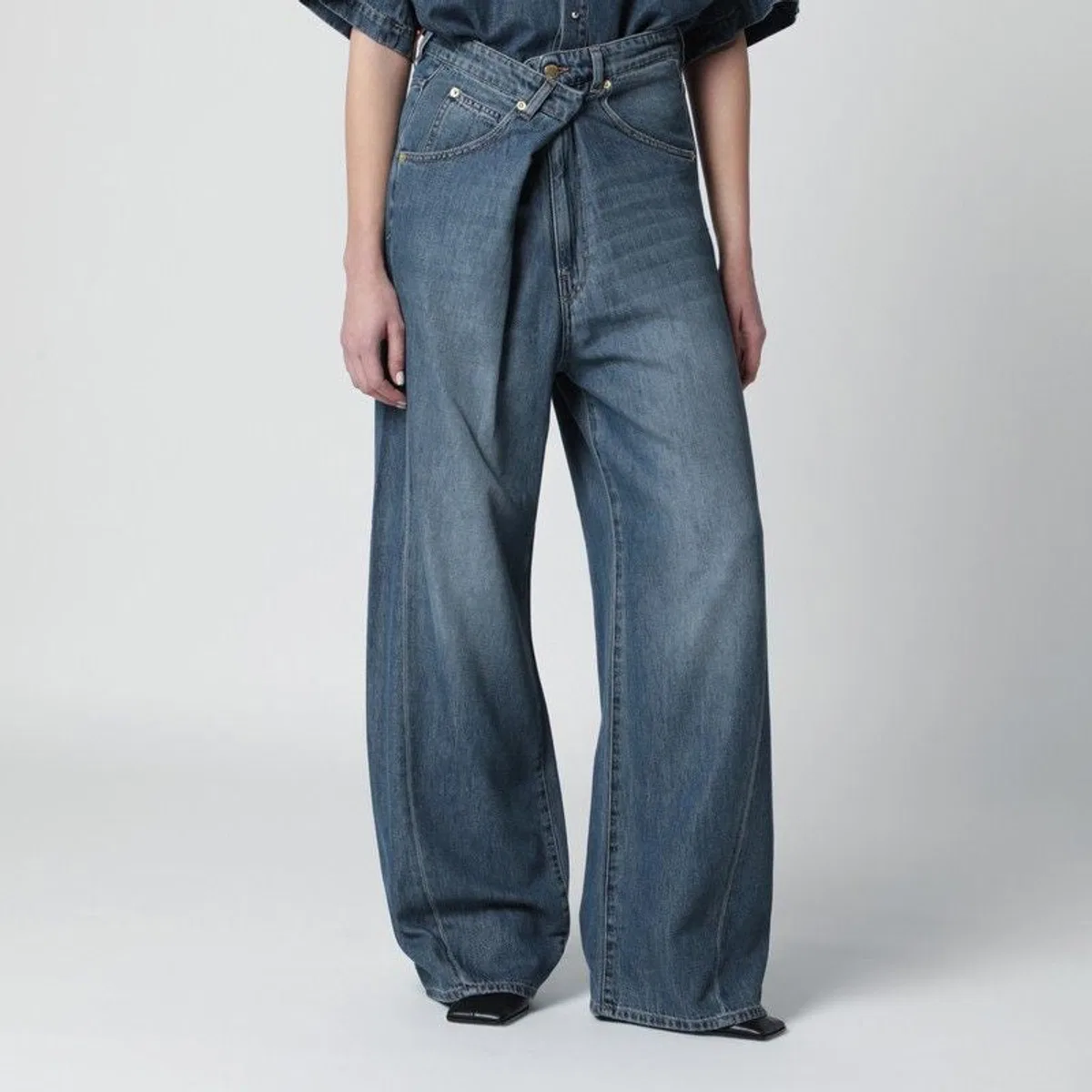 Darkpark "Ines" Fold Over Tencel Denim