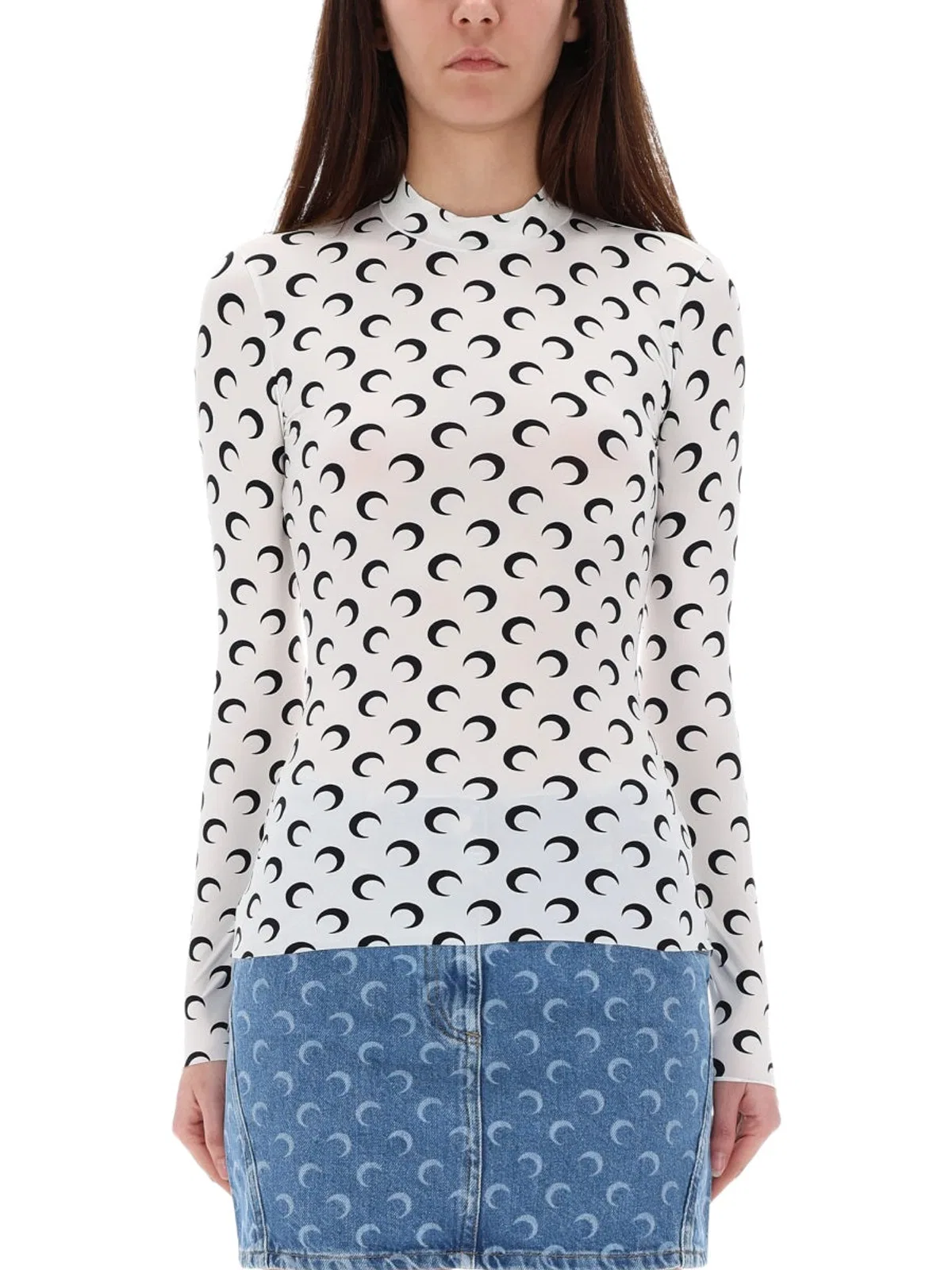 Marine Serre Moon All-Over Slim Top