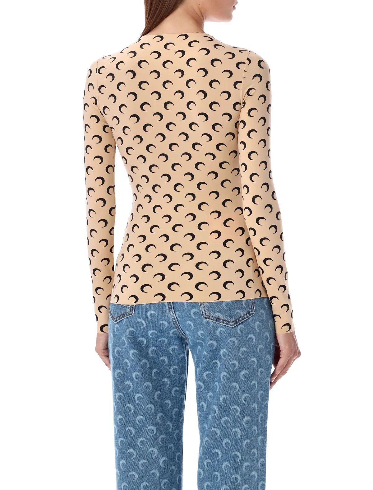 Marine Serre Moon Crewneck Top