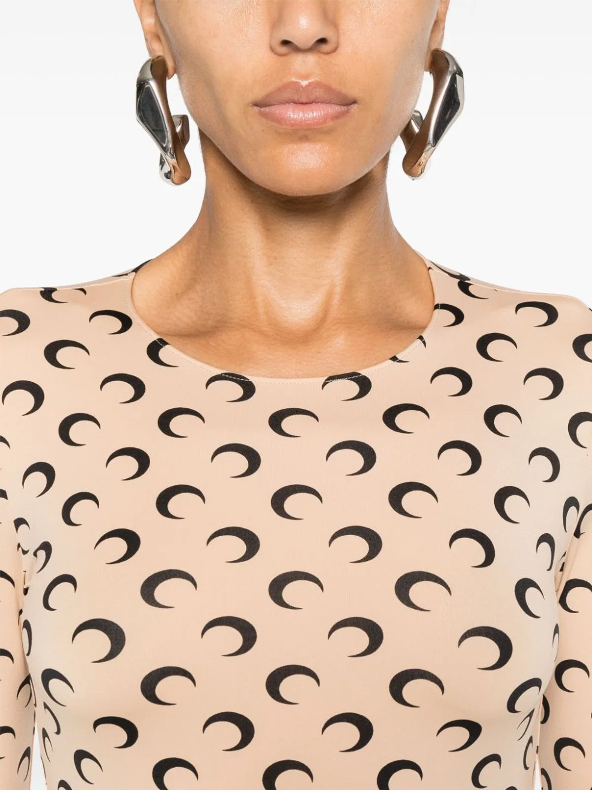Marine Serre Moon Crewneck Top