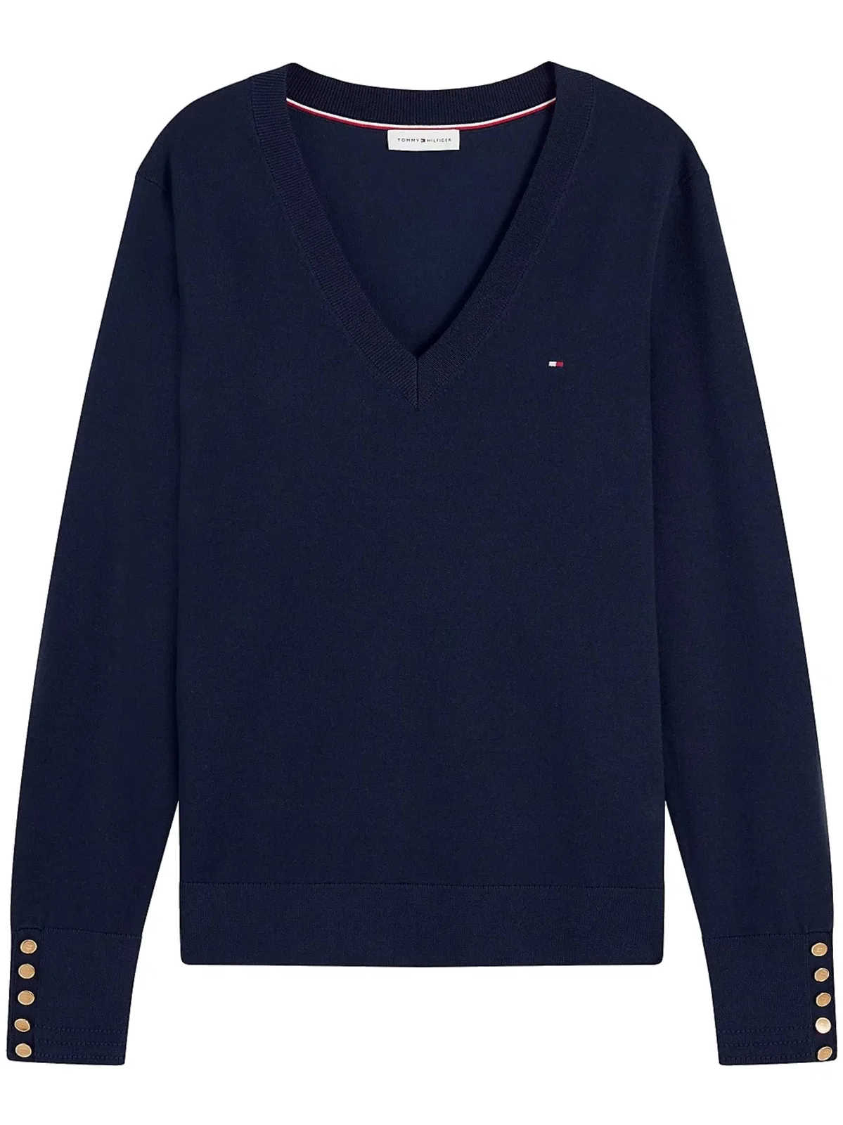 Tommy Hilfiger Co Jersey Fine Gg V-Nk Ls Swt