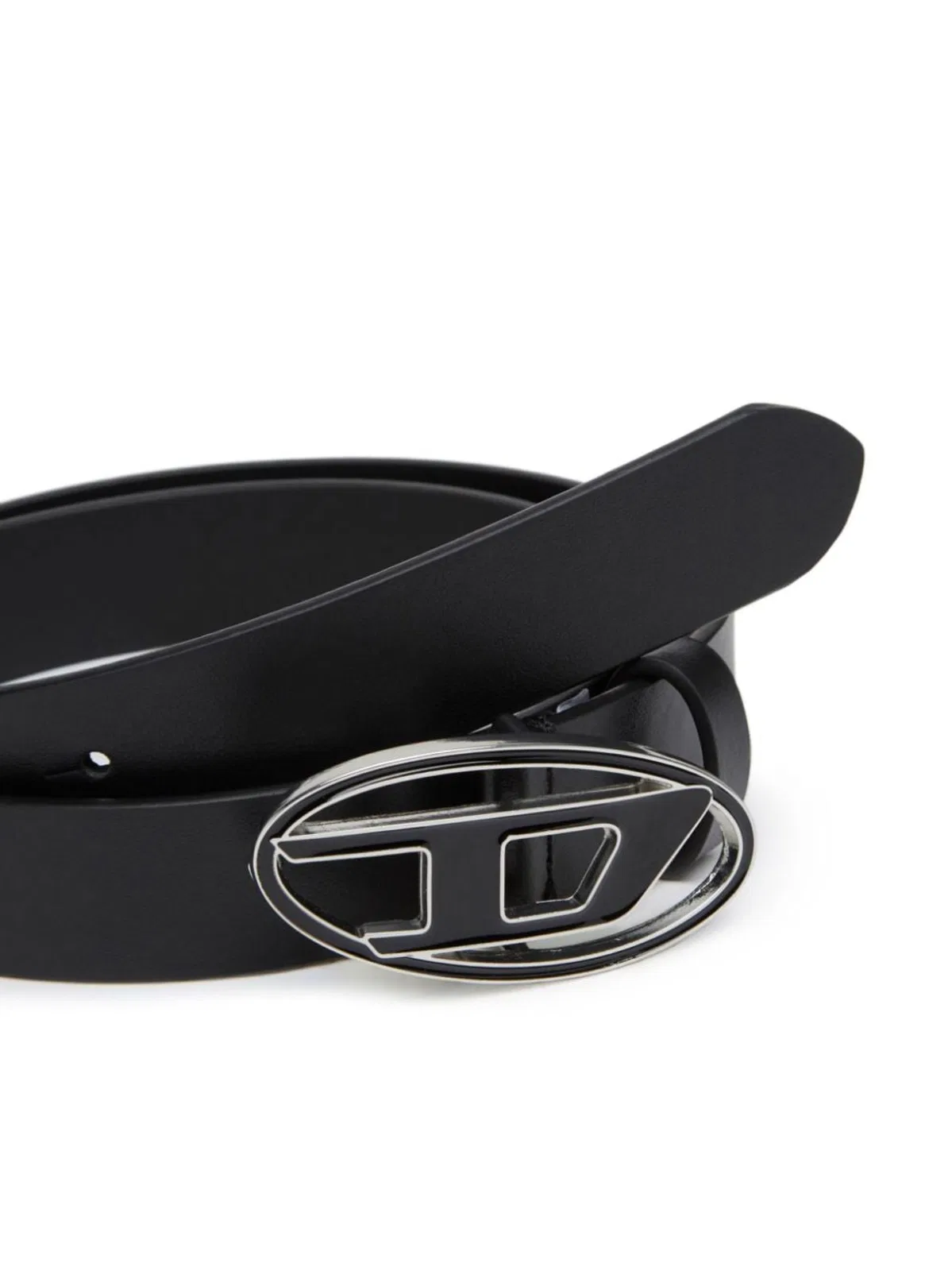 Diesel Black Leather B-1Dr 25 Belts