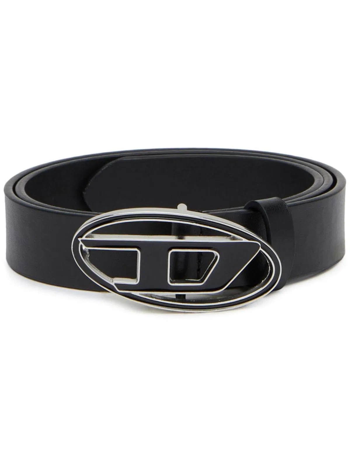 Diesel Black Leather B-1Dr 25 Belts